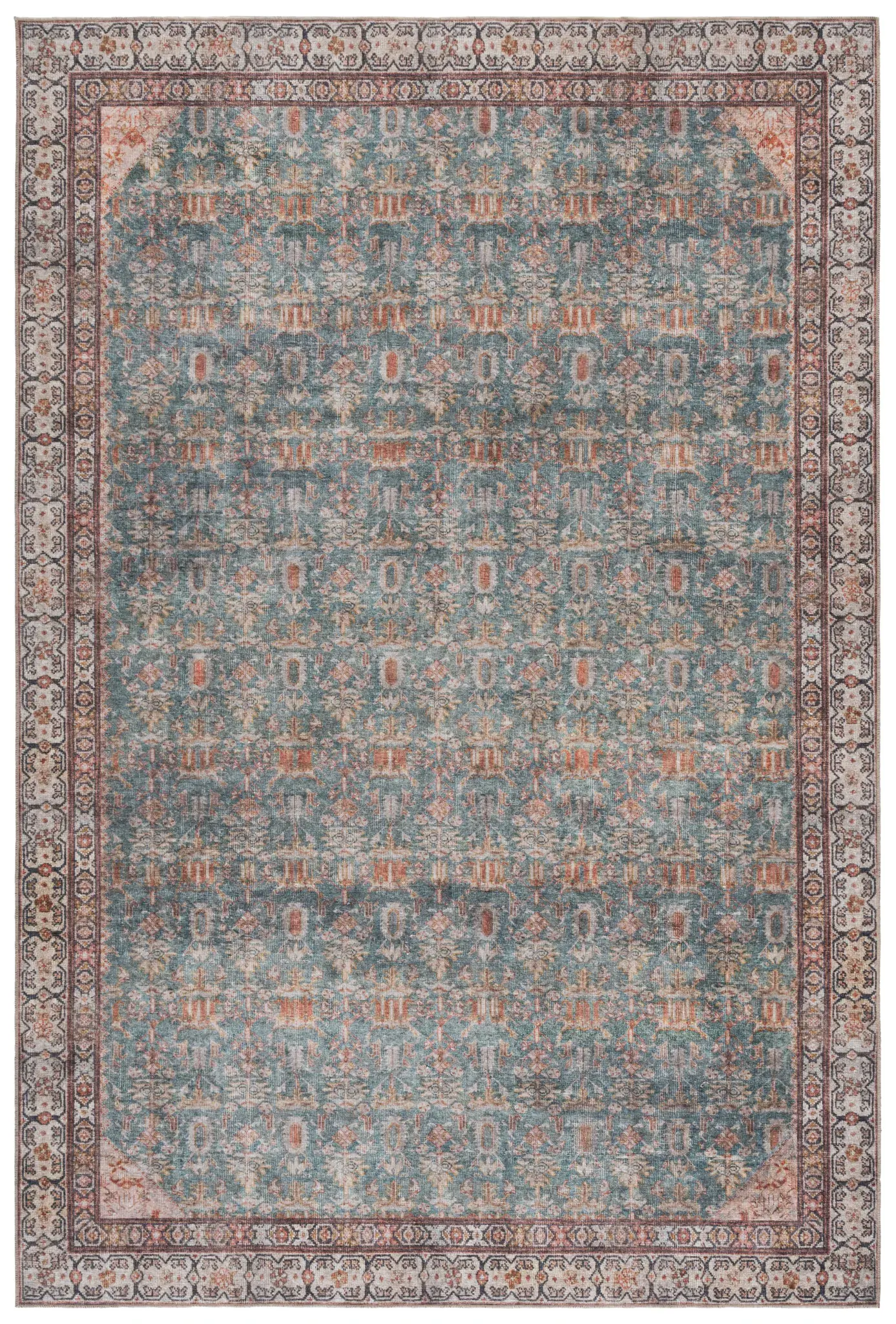 Vintage Heriz Allover Washable Rug