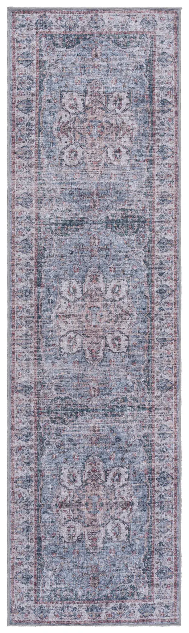 Vintage Heriz Traditional Medallion Washable Rug