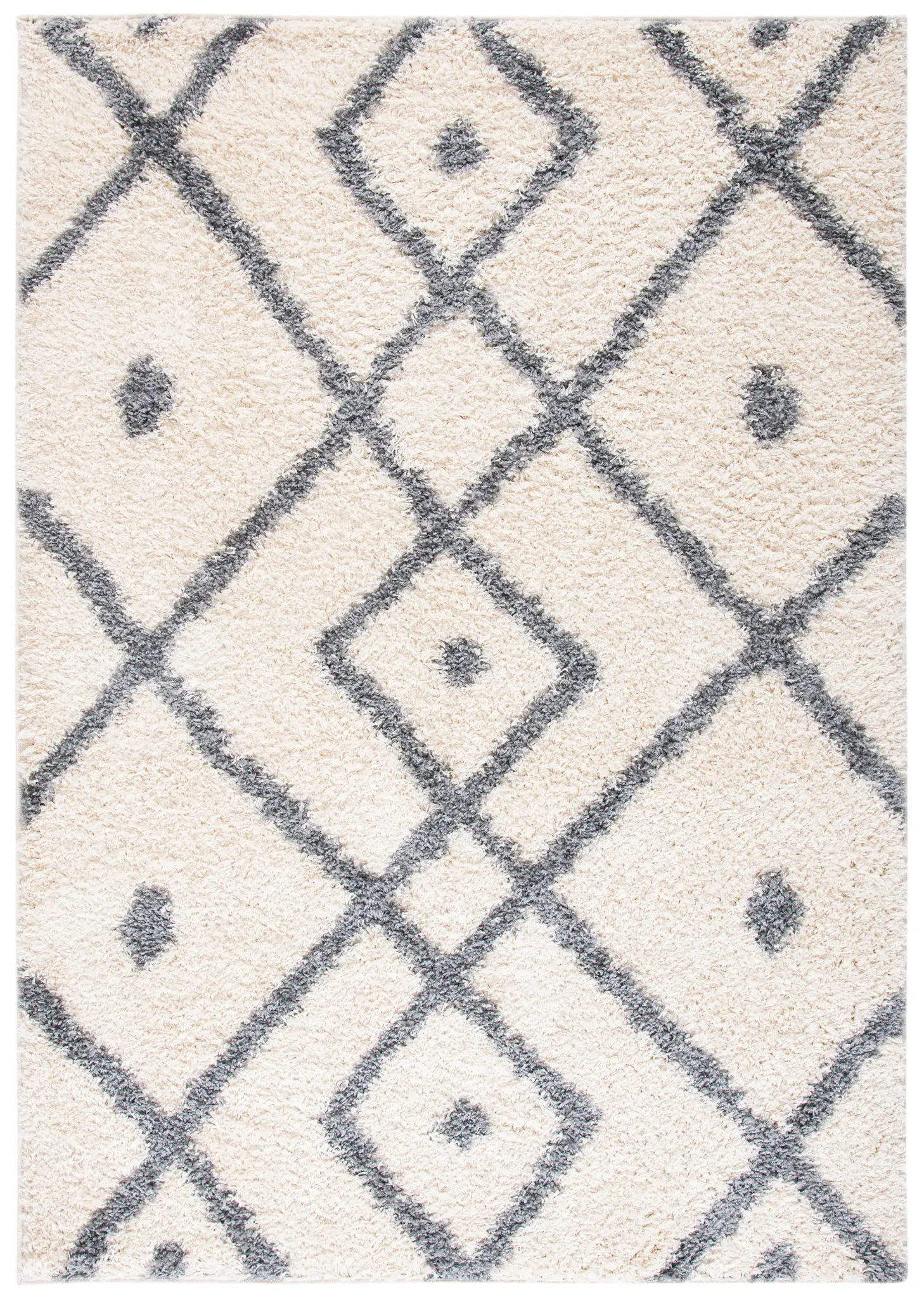 Venus Diamond Lattice Shag Rug