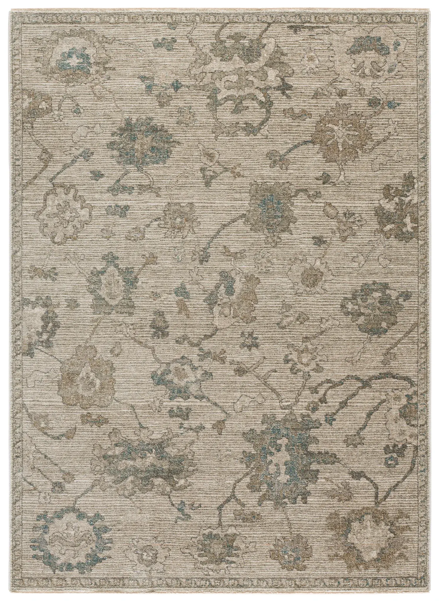 Vintage Overdye Floral Vine Rug