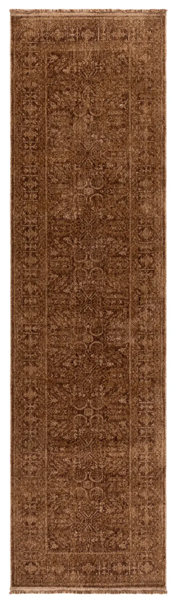 Vintage Overdye Bordered Floral Rug
