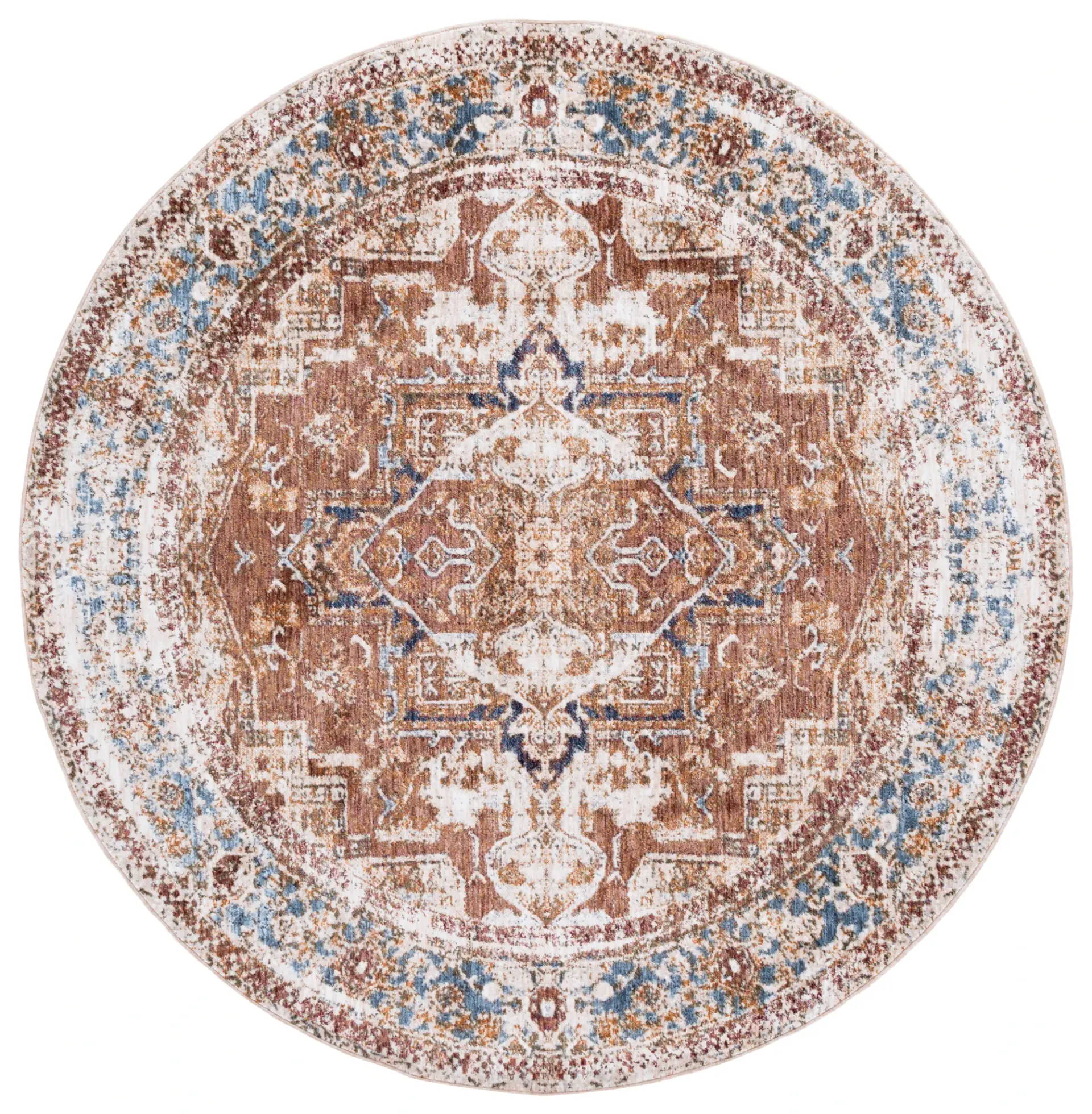 Vintage Oushak Traditional Medallion Rug