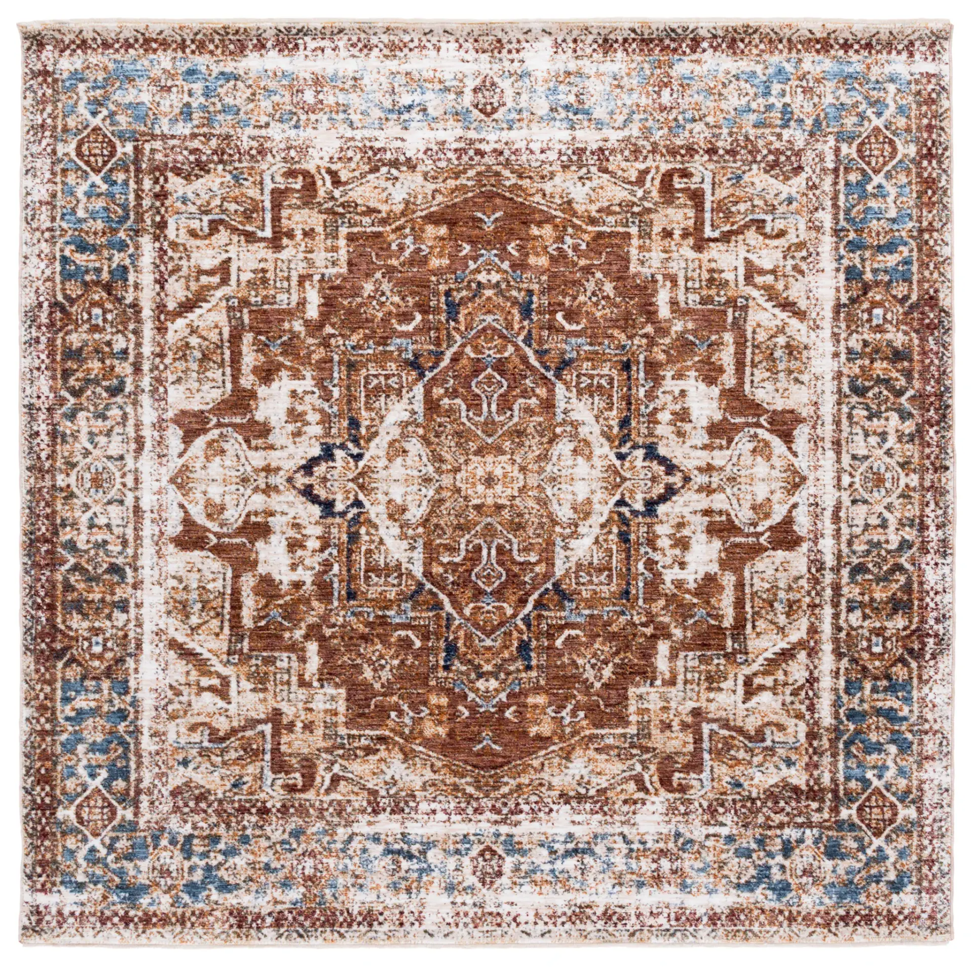 Vintage Oushak Traditional Medallion Rug