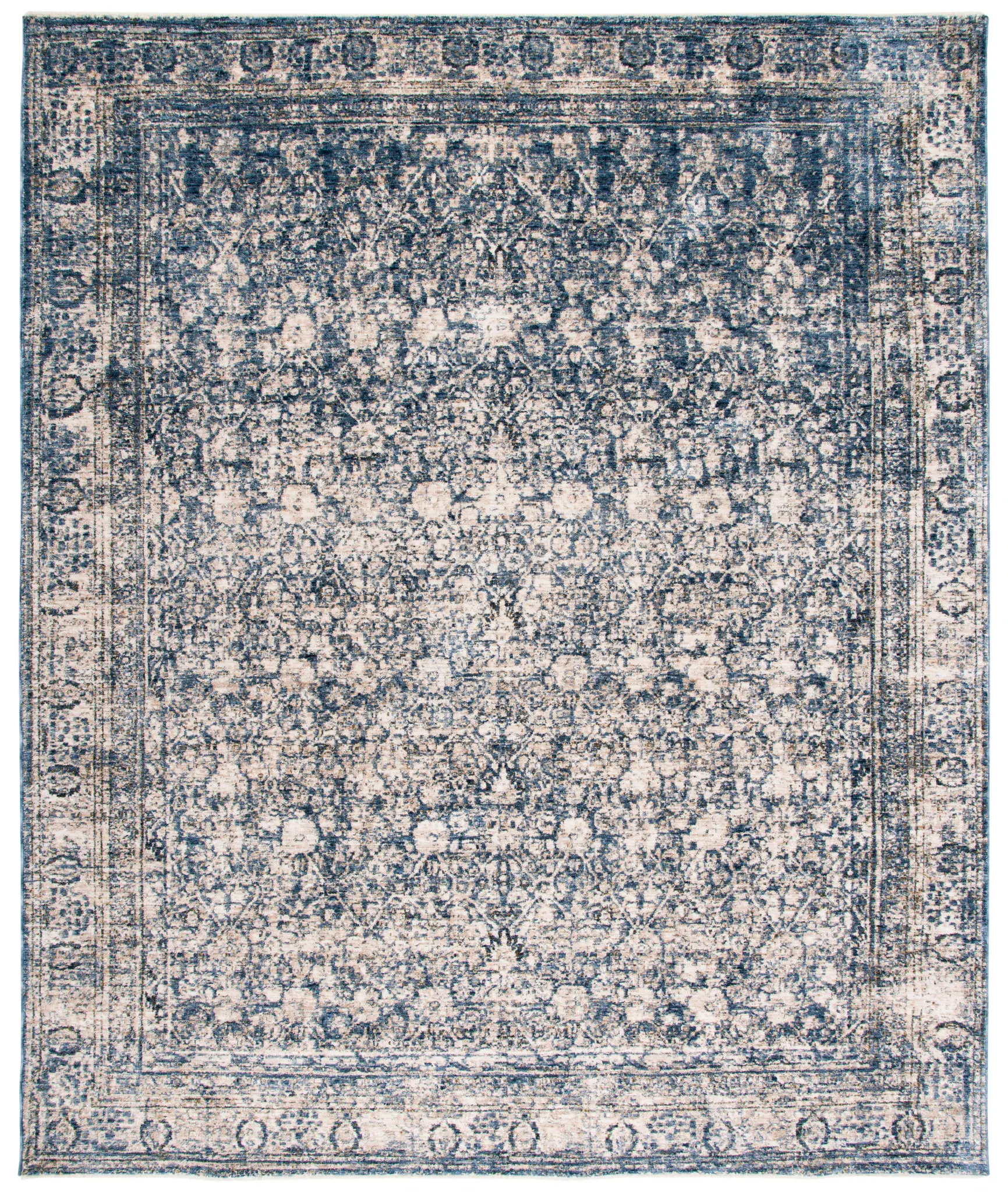 Vintage Oushak Traditional Bordered Rug