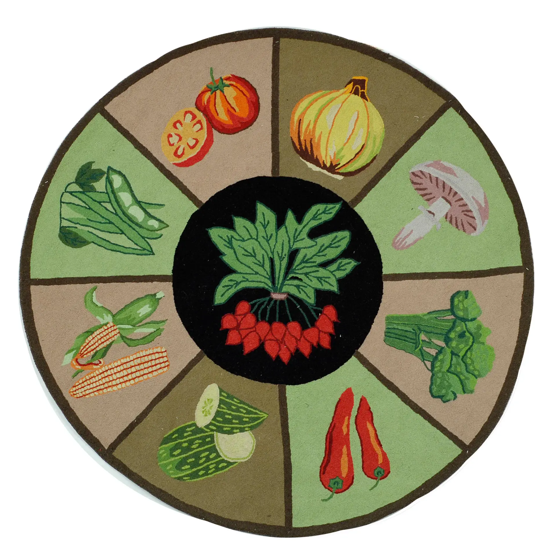 Vintage Posters Garden Vegetable Wool Rug