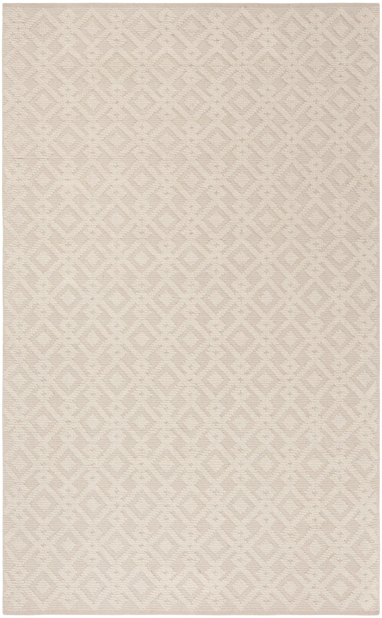 Vermont Diamond Grid Hand-Woven Wool Rug