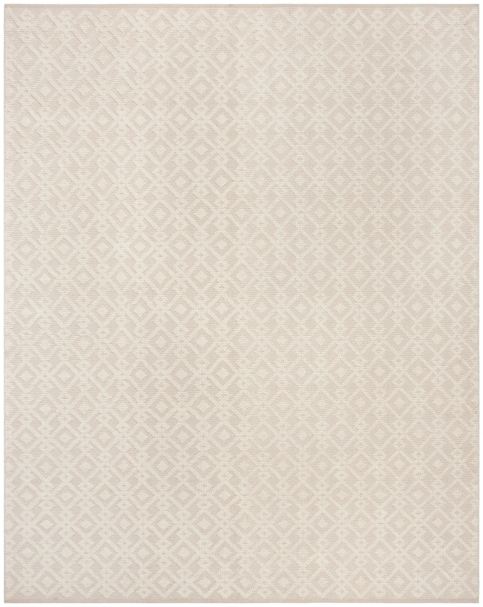 Vermont Diamond Grid Hand-Woven Wool Rug