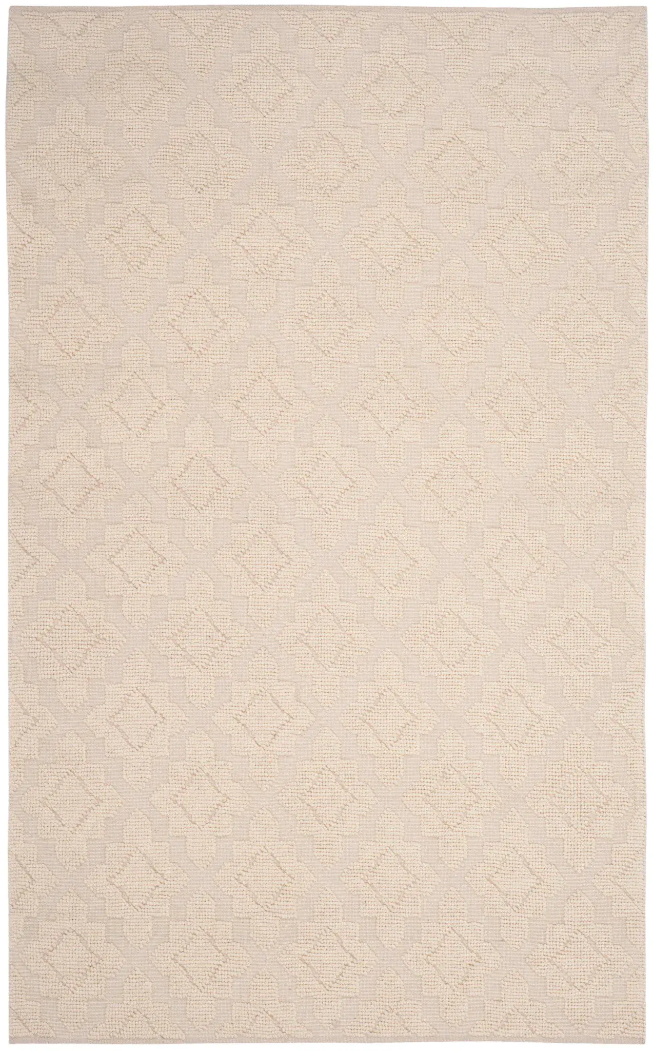 Vermont Quatrefoil Trellis Hand-Woven Wool Rug