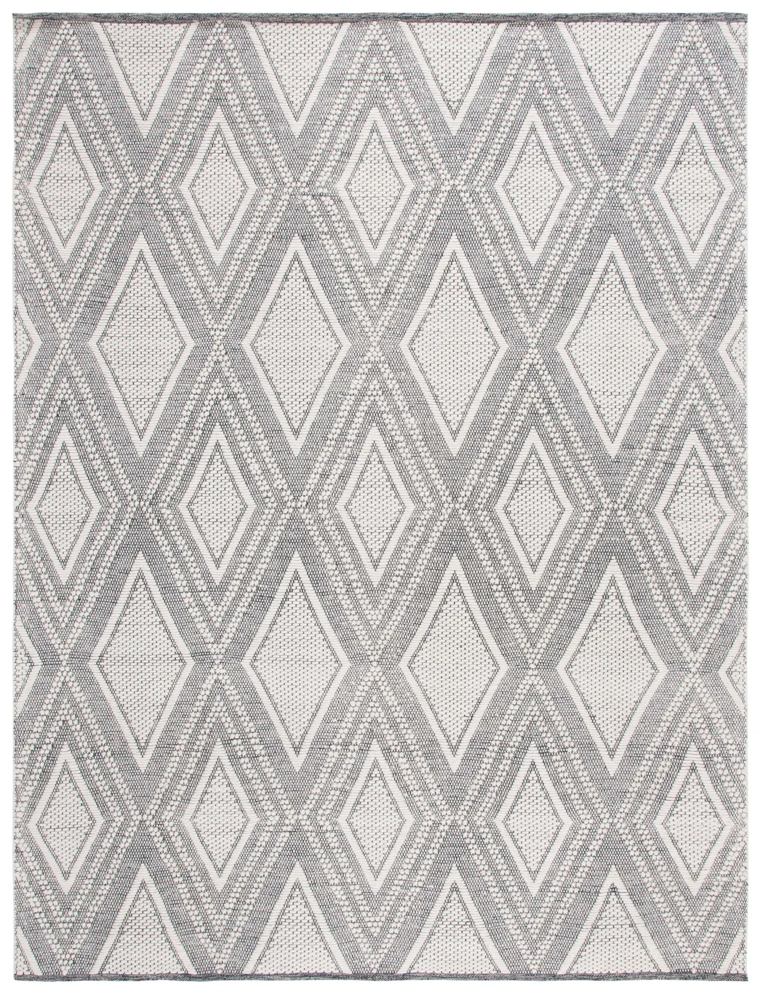 Vermont Nested Diamond Hand-Woven Wool Rug