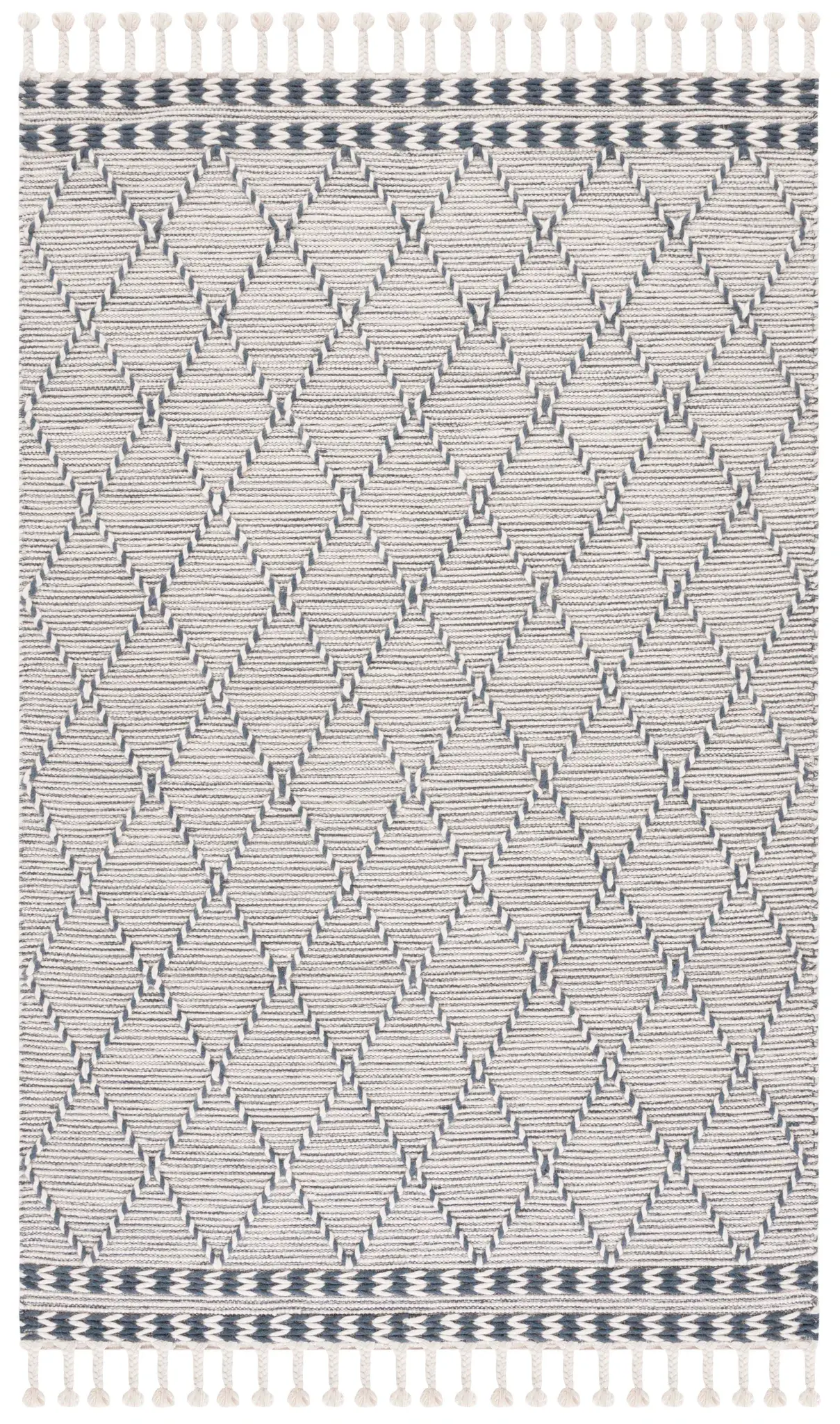 Vermont Moroccan Diamond Hand-Woven Wool Rug