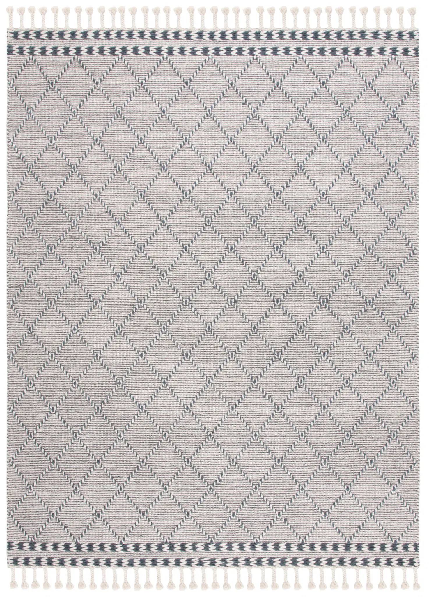 Vermont Moroccan Diamond Hand-Woven Wool Rug