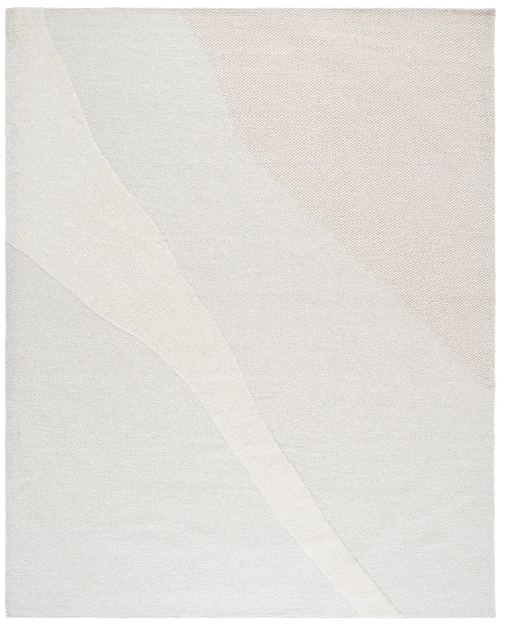 Vermont Abstract Wave Hand-Woven Wool Rug