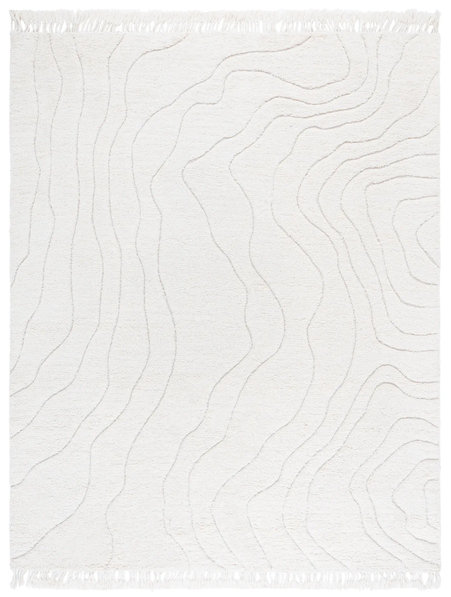 Vermont Wavy Line Hand-Woven Wool Rug