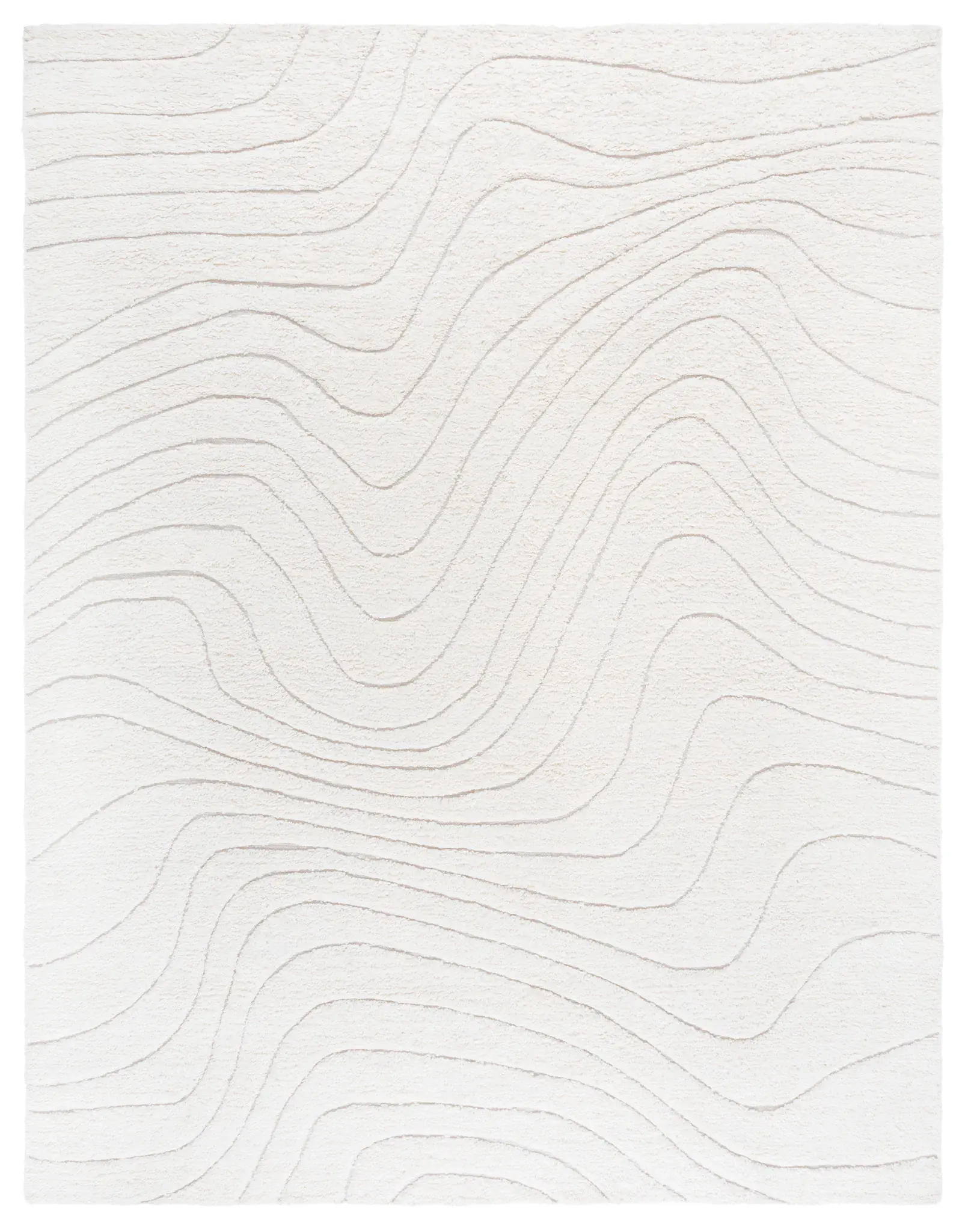 Vermont Carved Wave Hand-Woven Wool Rug