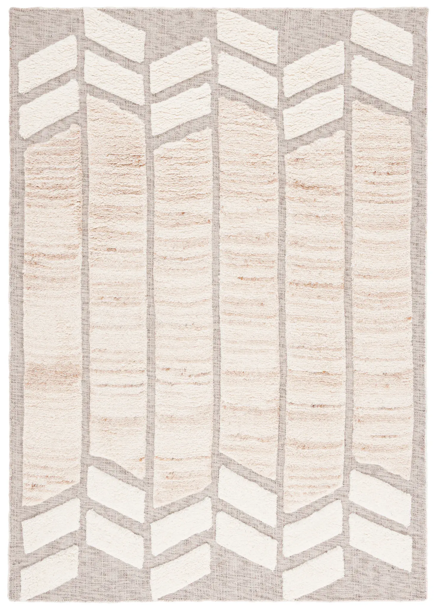 Vermont Chevron Stripe Hand-Tufted Wool Rug