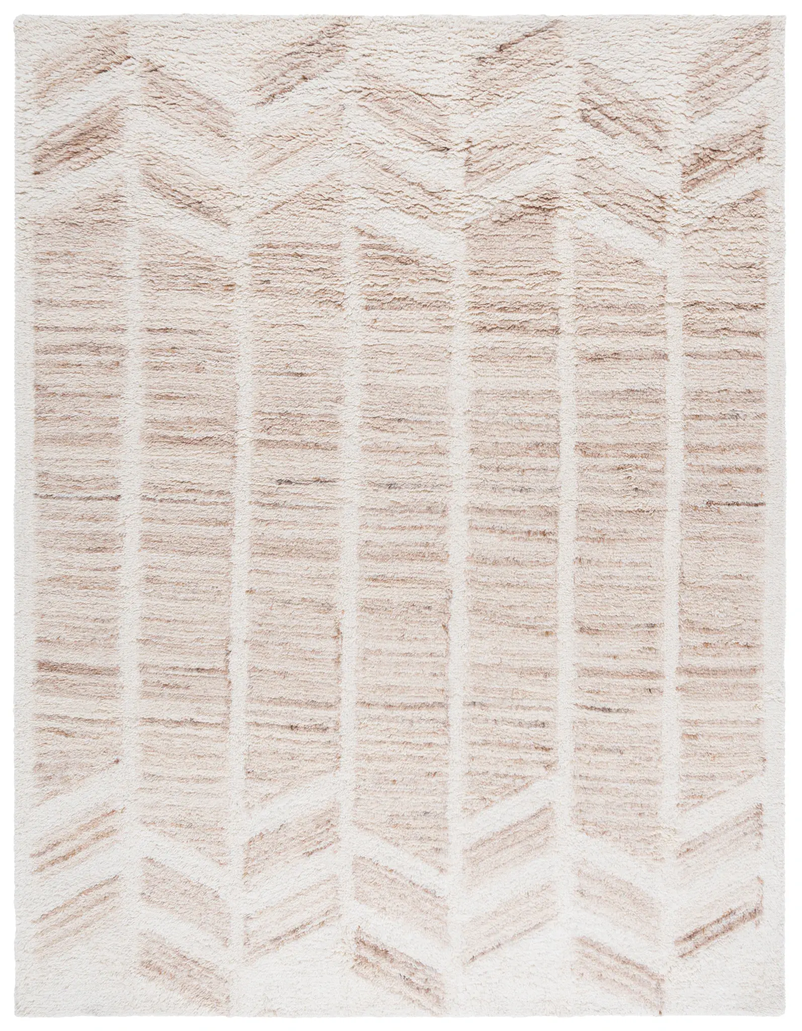 Vermont Chevron Stripe Hand-Tufted Wool Rug