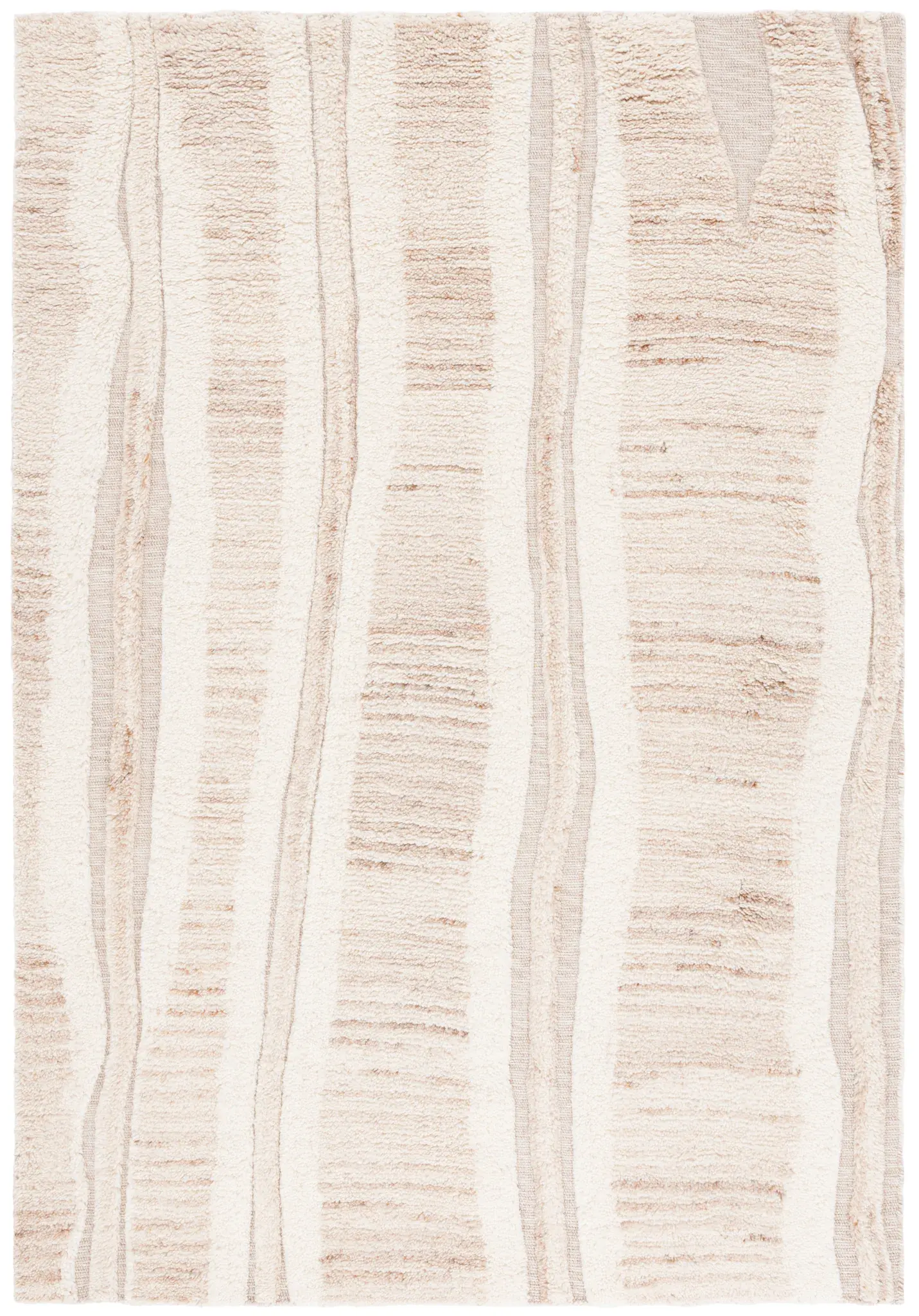 Vermont Ribbed Stripe Hand-Tufted Wool Rug
