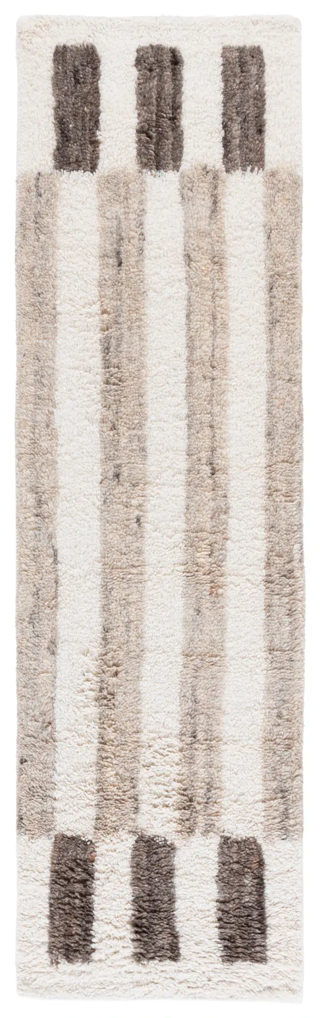 Vermont Banded Stripe Hand-Tufted Wool Rug