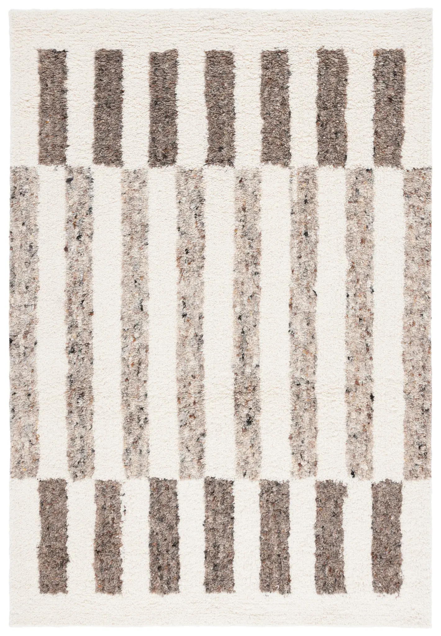 Vermont Banded Stripe Hand-Tufted Wool Rug