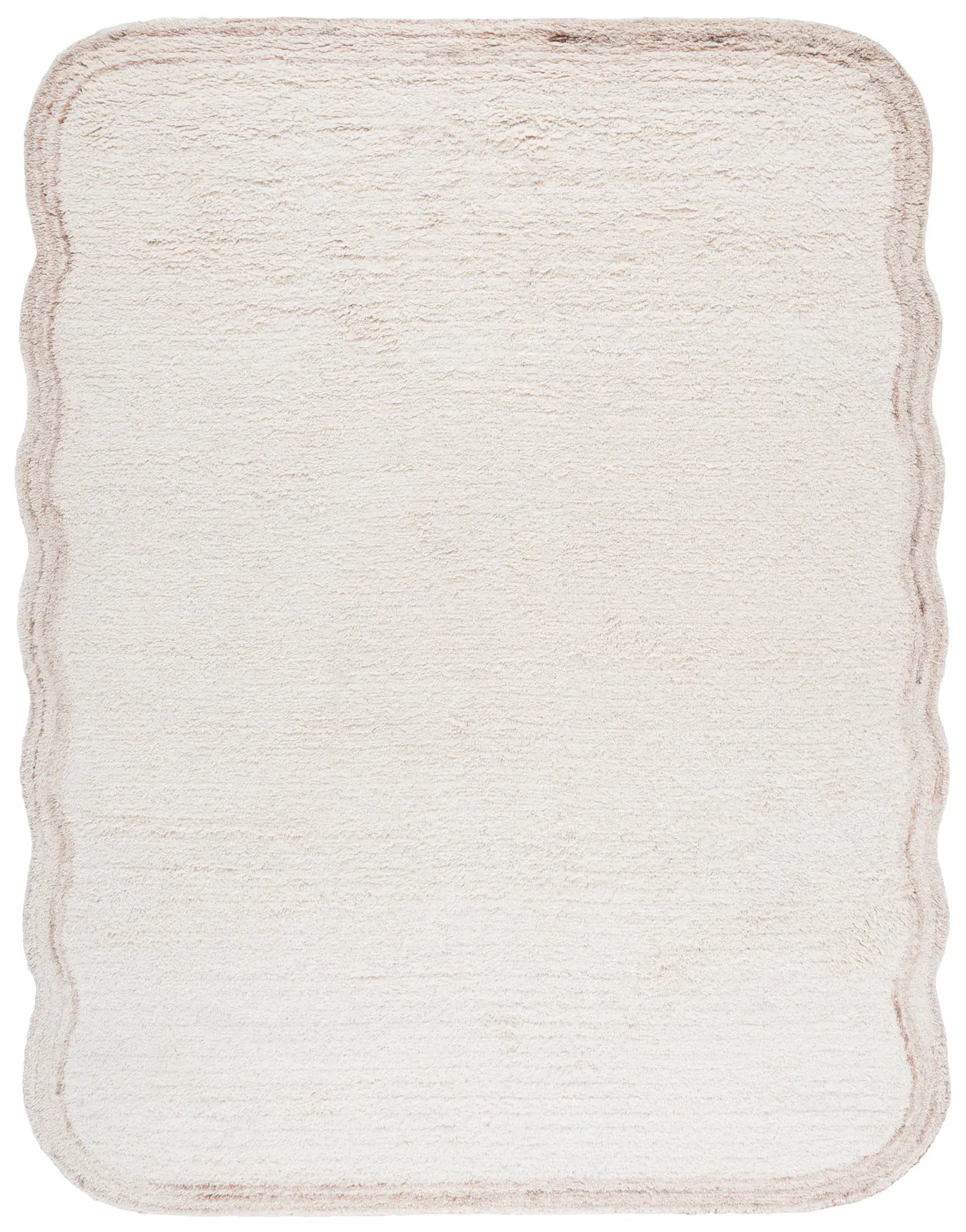 Vermont Scalloped Border Hand-Tufted Wool Rug