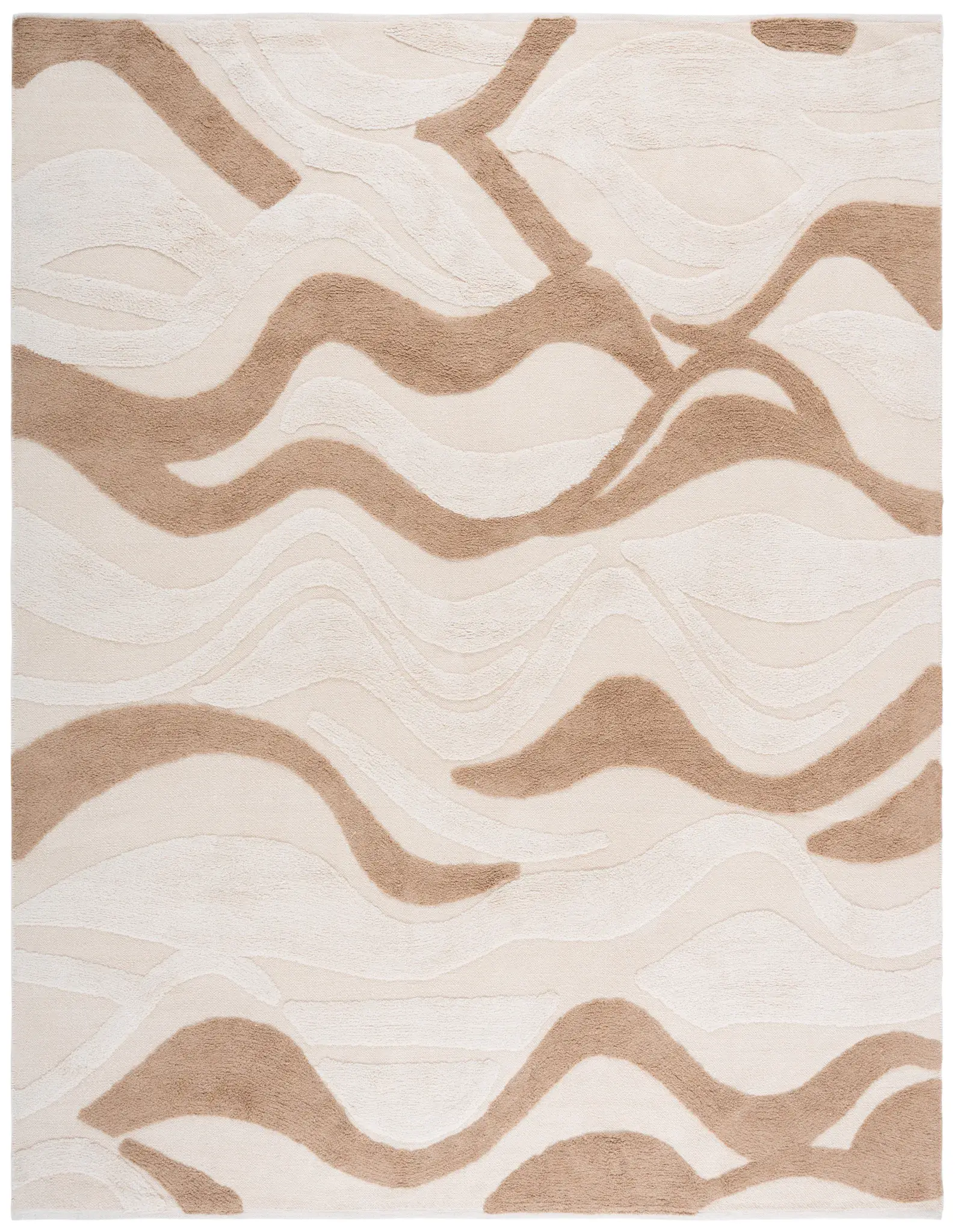 Vermont Wavy Abstract Hand-Tufted Cotton Rug