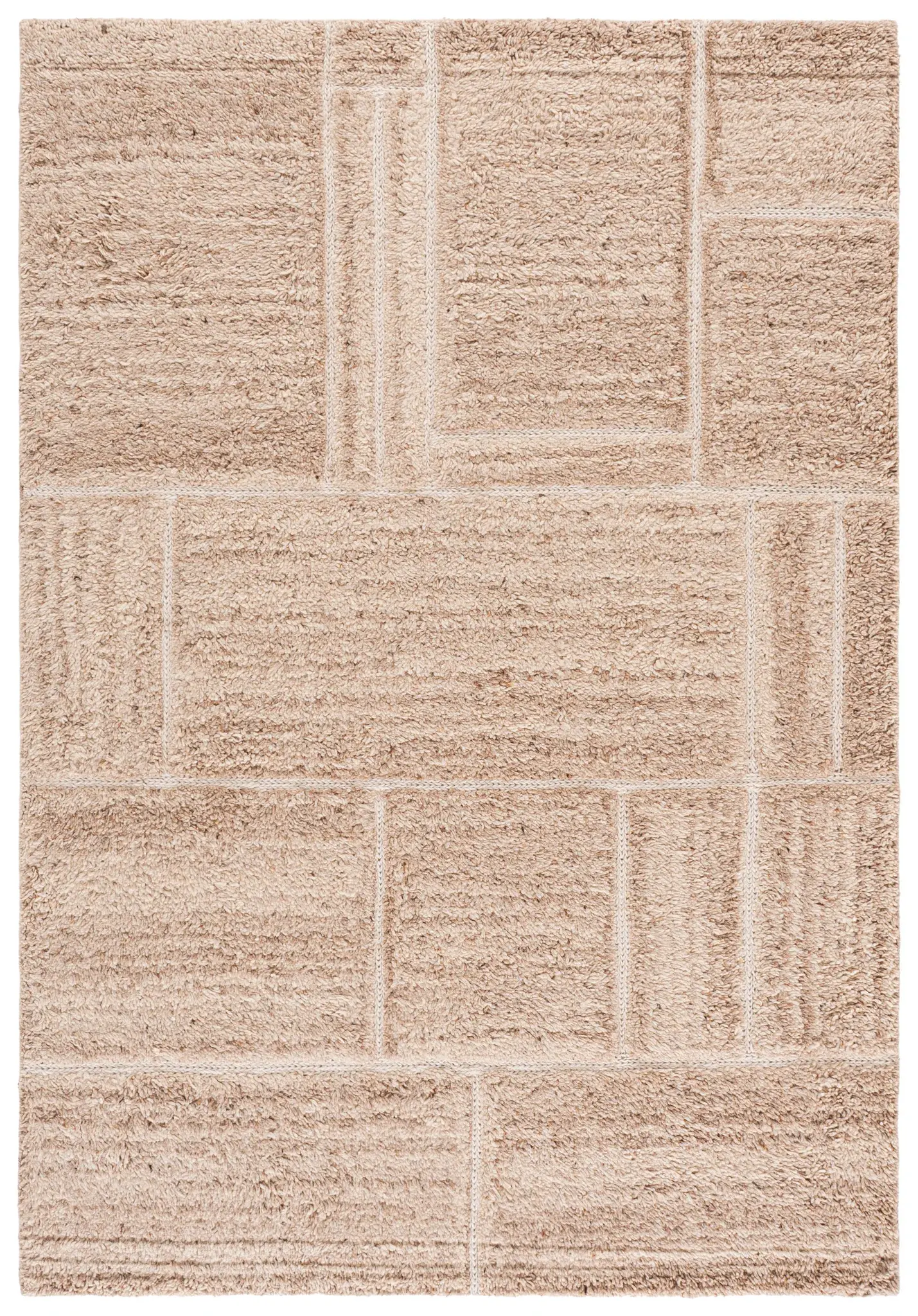 Vermont Modern Grid Hand-Tufted Wool Rug
