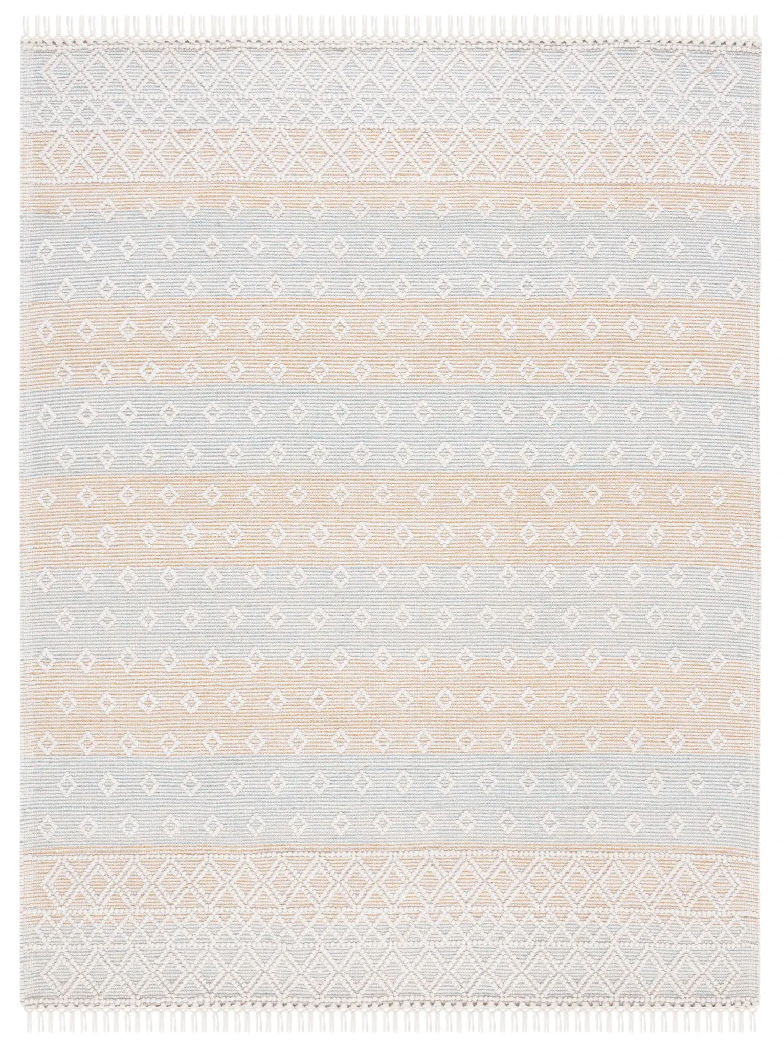 Vermont Fjord Diamond Hand-Loomed Wool Rug