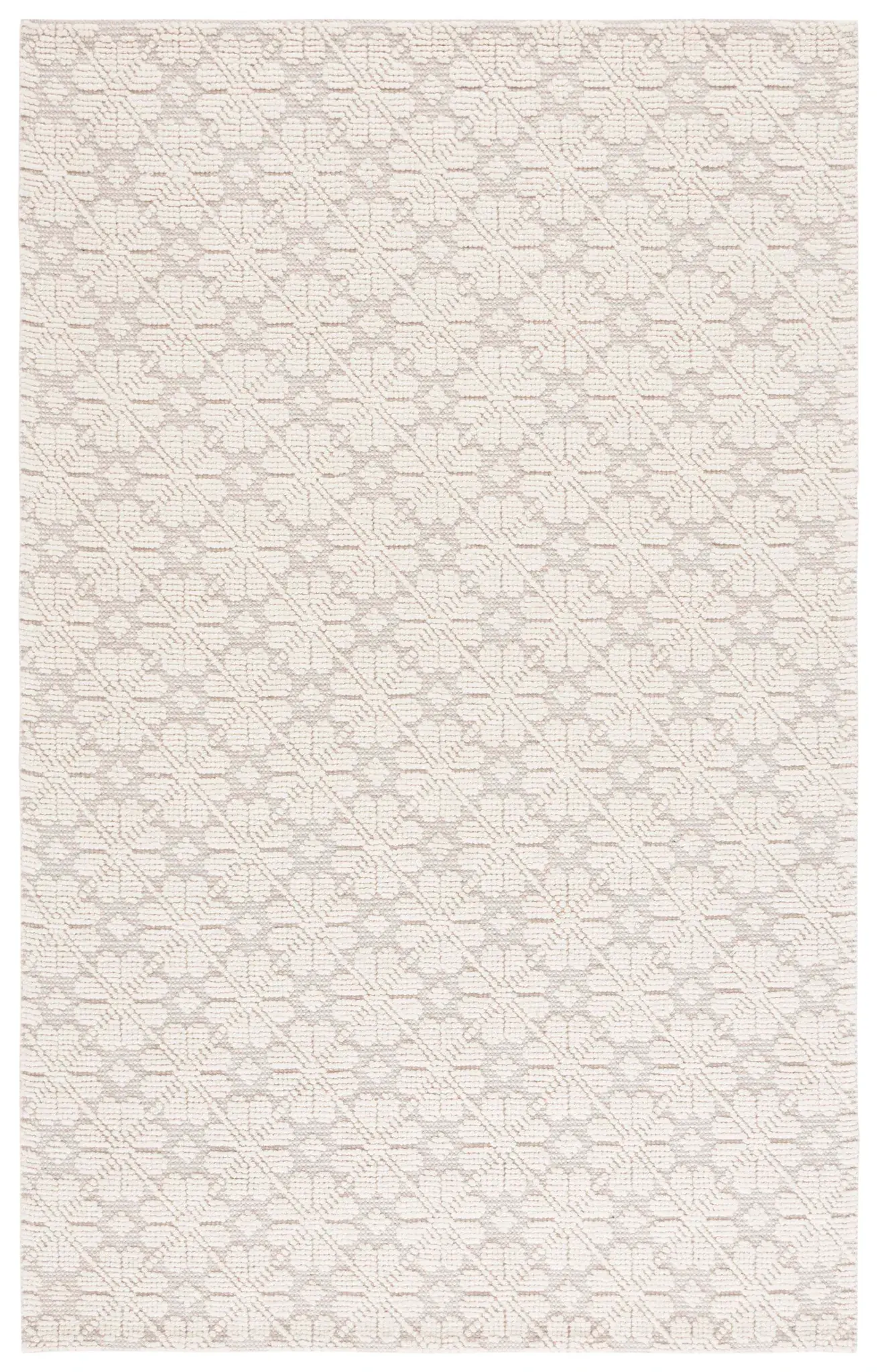 Vermont Flower Lattice Hand-Woven Wool Rug