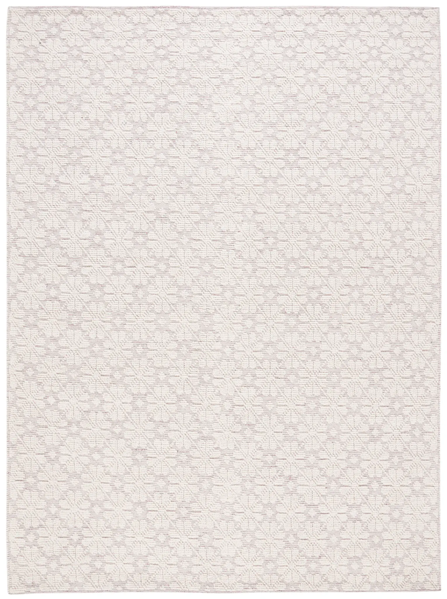 Vermont Flower Lattice Hand-Woven Wool Rug