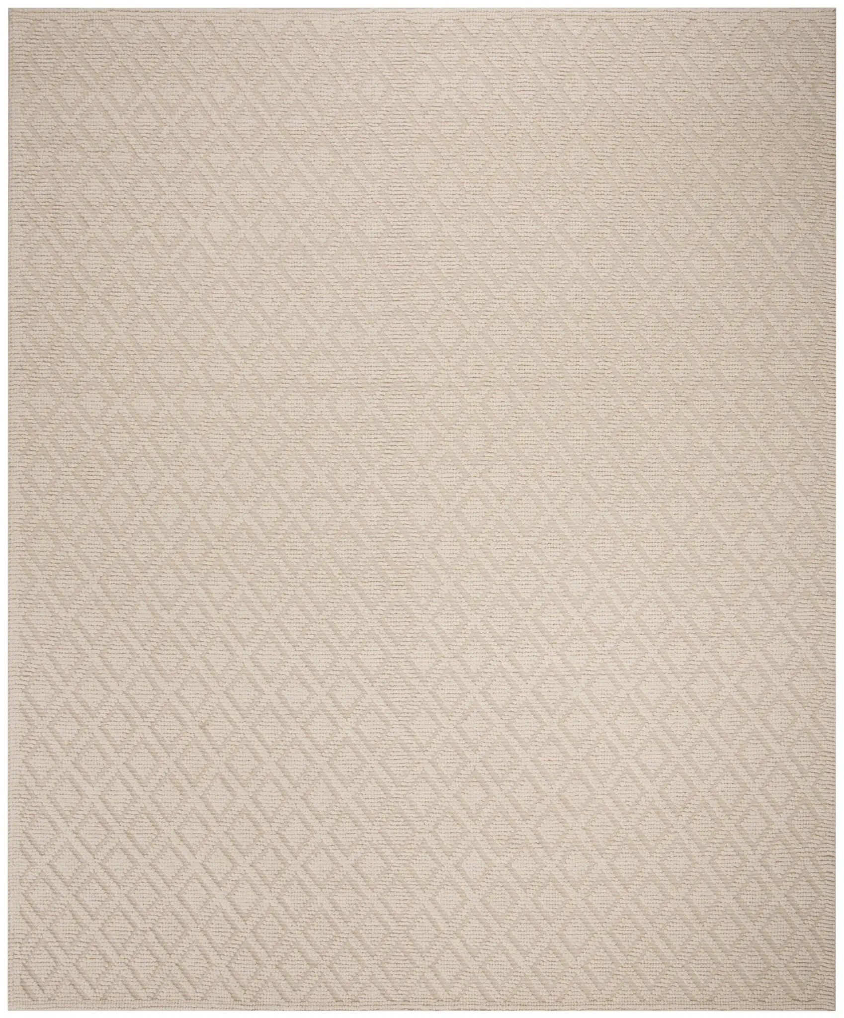 Vermont Diamond Lattice Hand-Woven Wool Rug