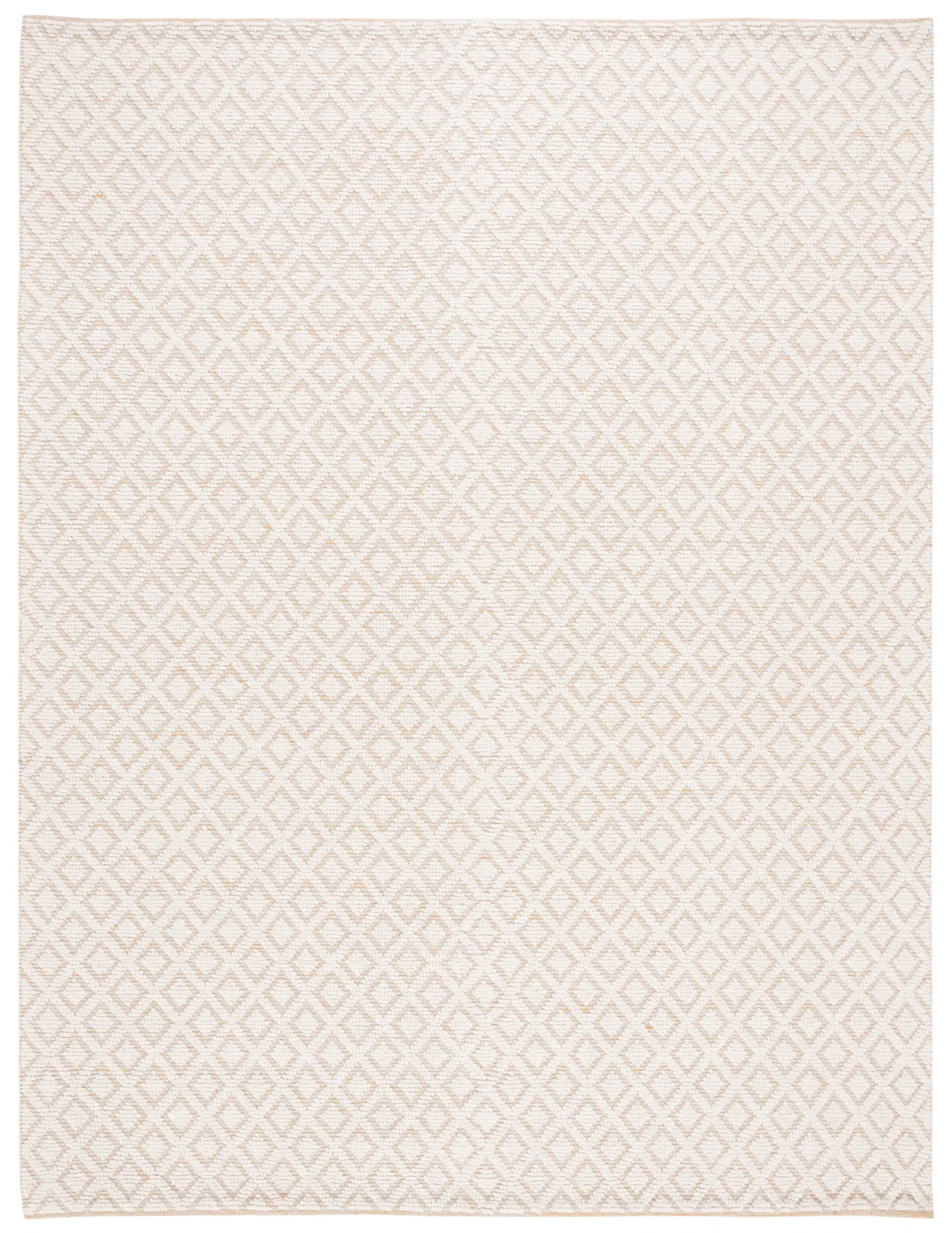 Vermont Diamond Lattice Hand-Woven Wool Rug