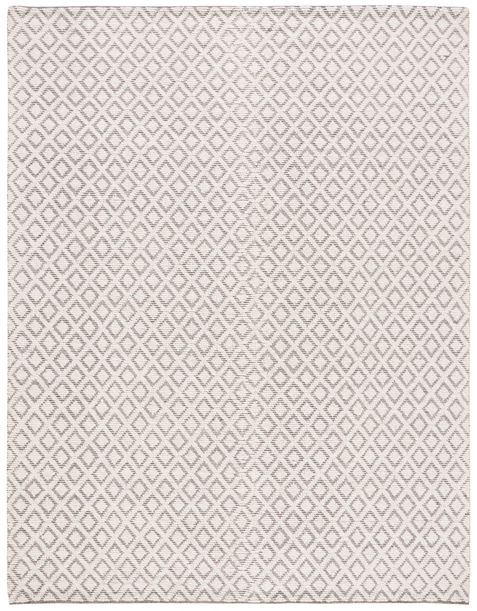 Vermont Diamond Lattice Hand-Woven Wool Rug