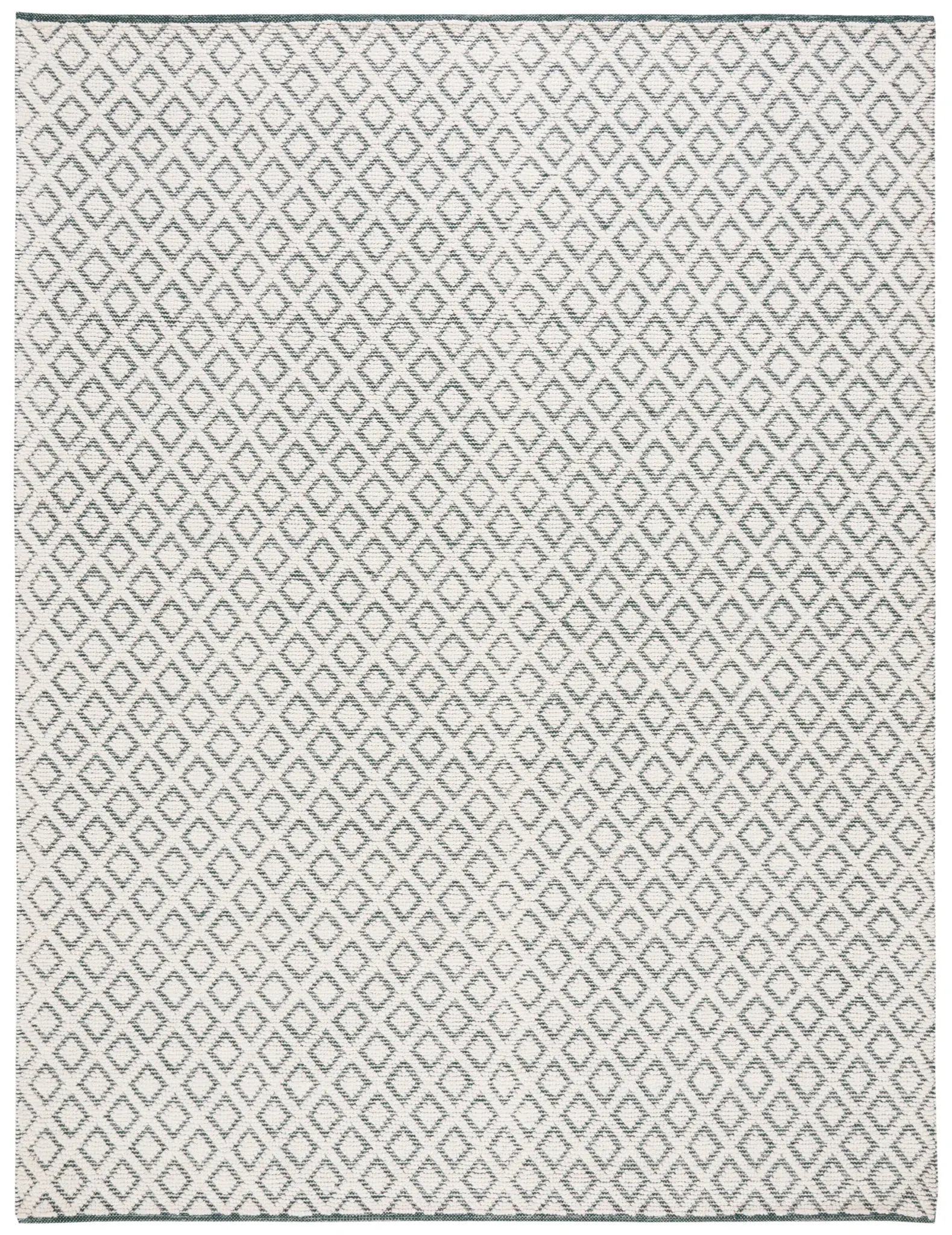 Vermont Diamond Lattice Hand-Woven Wool Rug