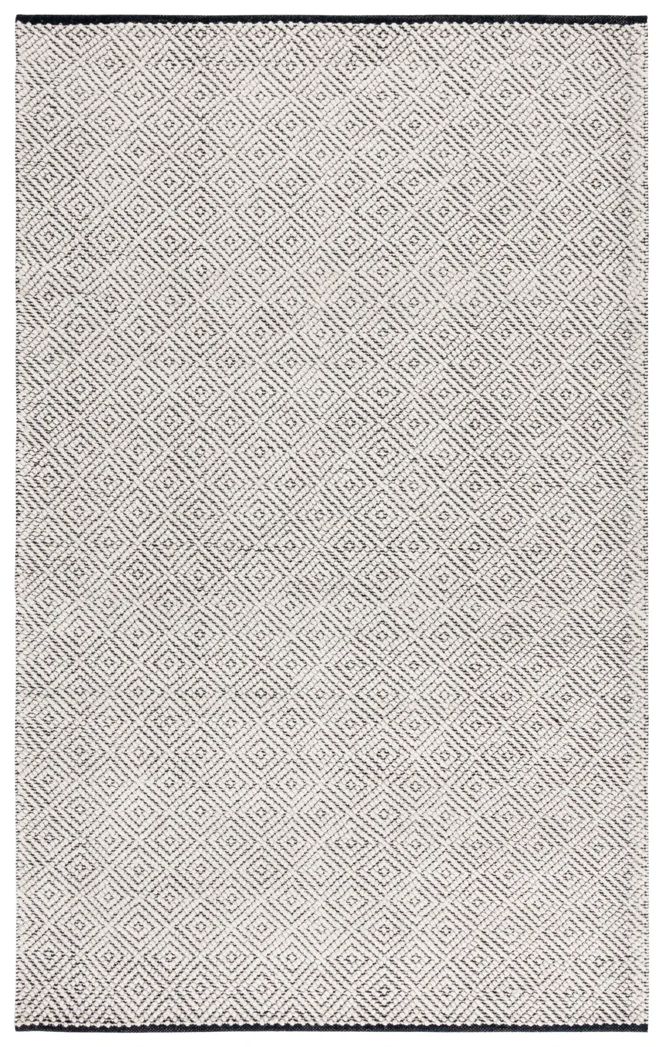 Vermont Micro Nested Diamond Hand-Woven Wool Rug