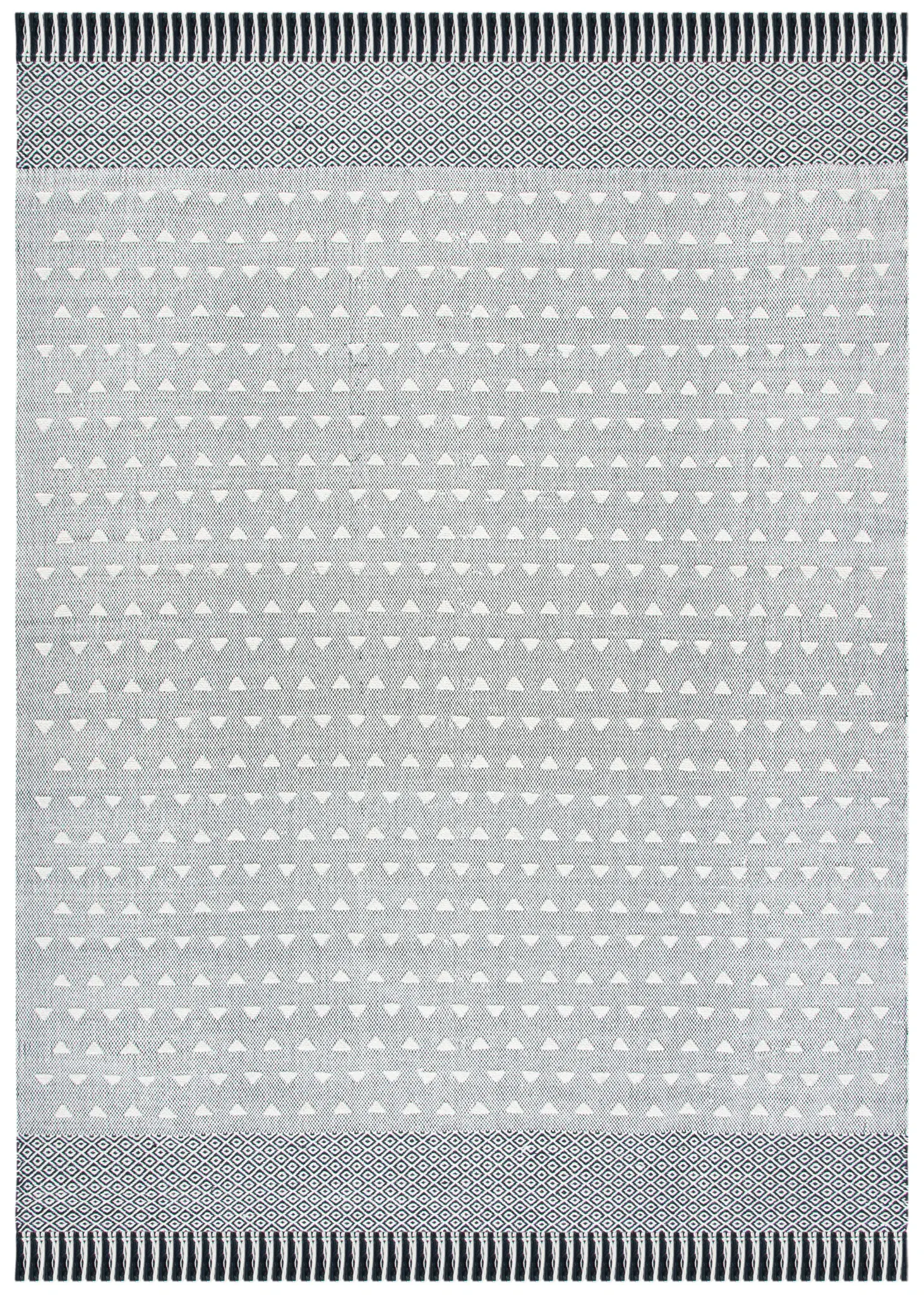 Vermont Triangle Motif Flatweave Rug