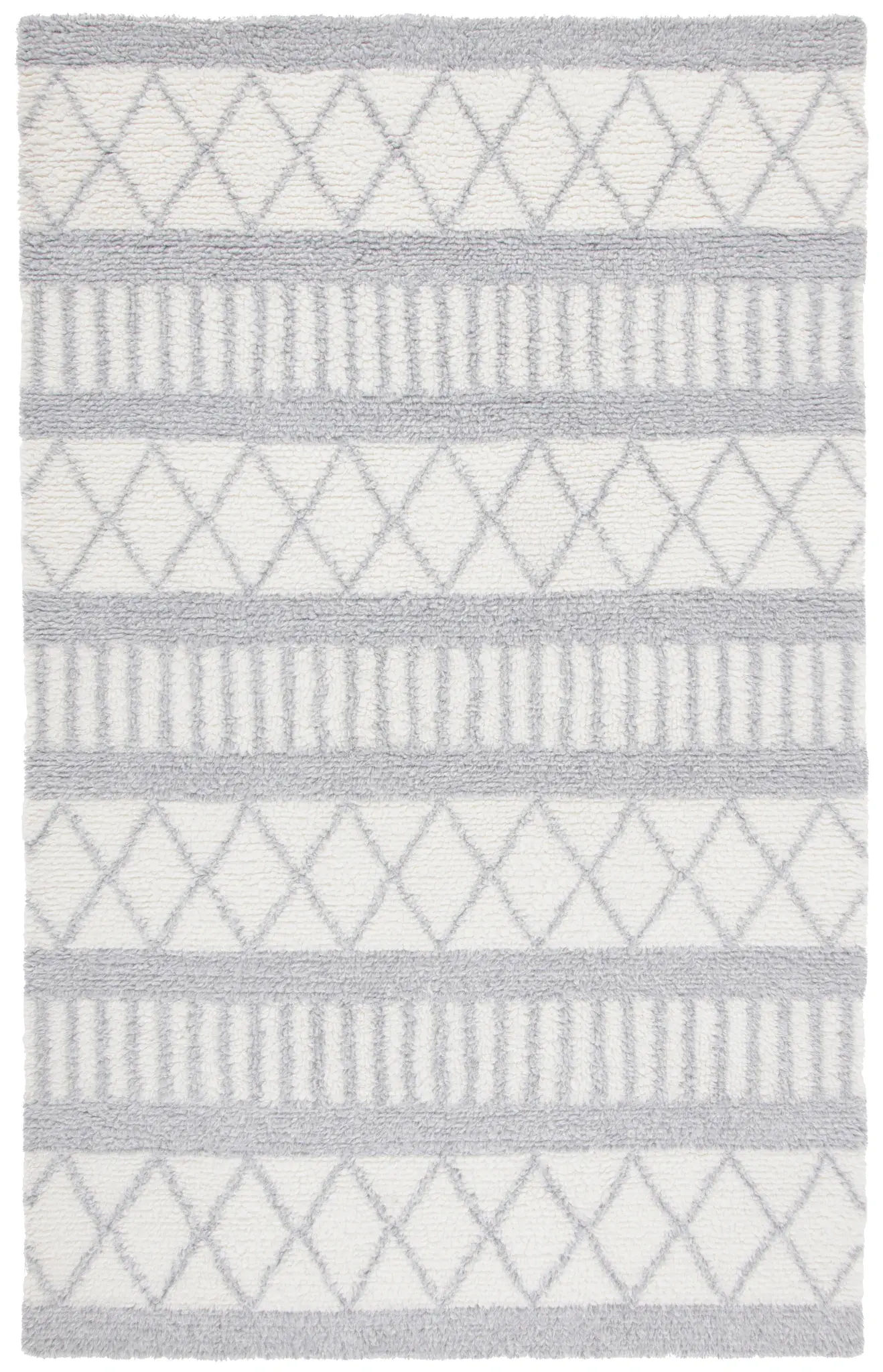 Vermont Diamond Stripe Hand-Tufted Wool Rug