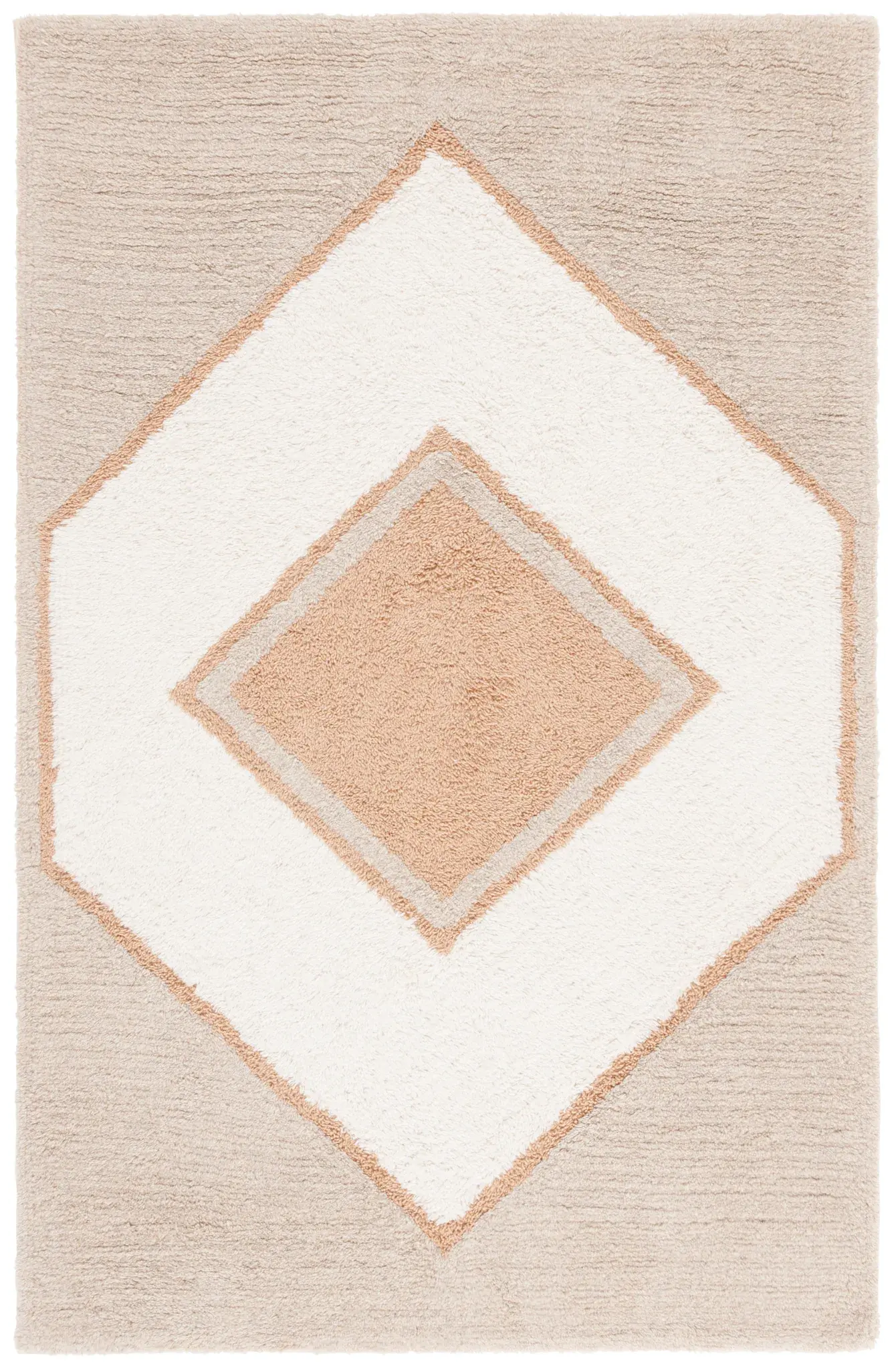 Vermont Concentric Diamond Hand-Tufted Wool Rug