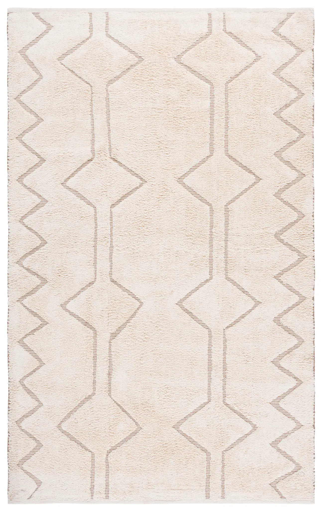 Vermont Diamond And Zigzag Hand-Loomed Cotton Rug