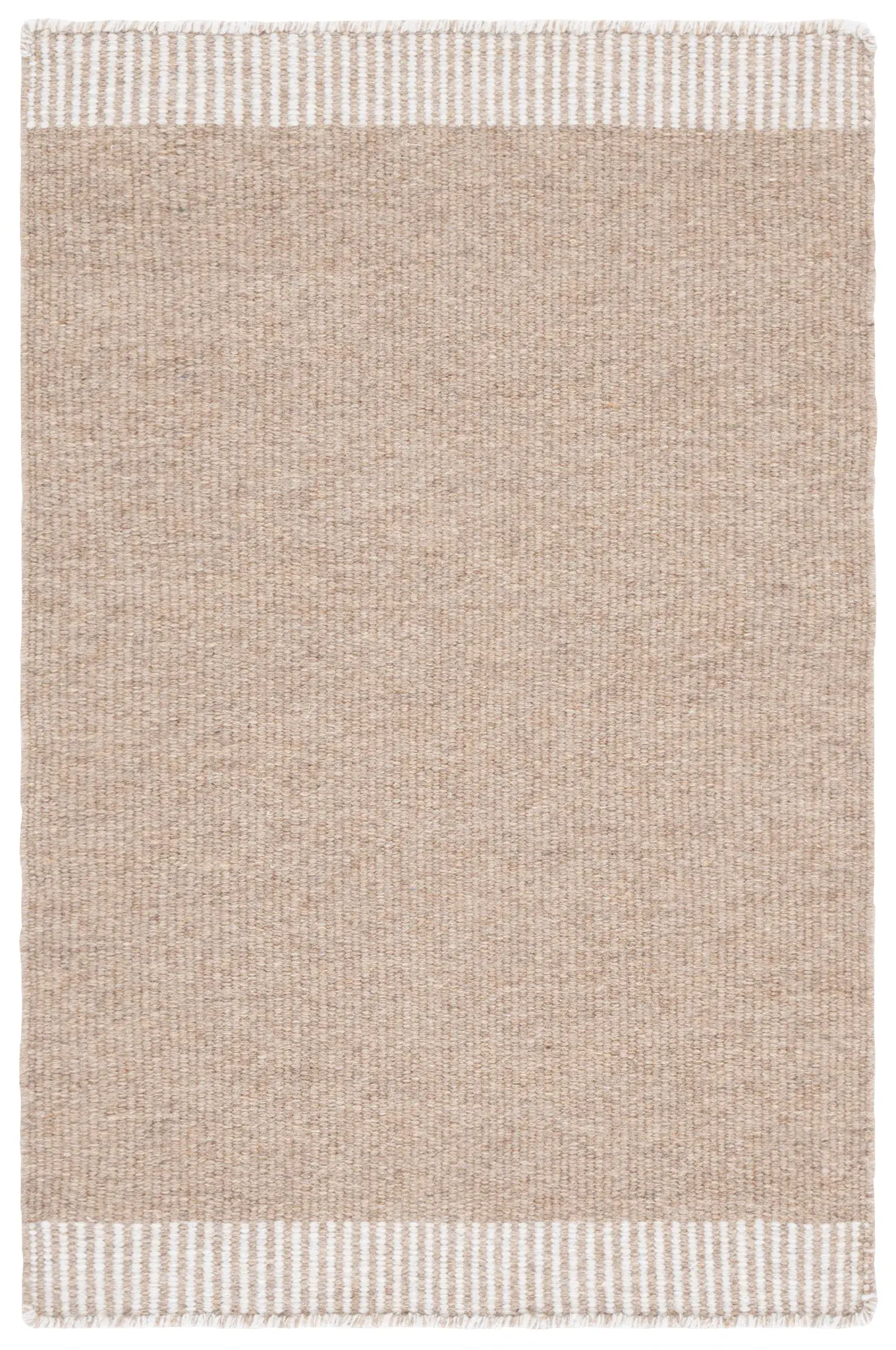 Vermont Kallie Striped Border Hand-Woven Wool Rug