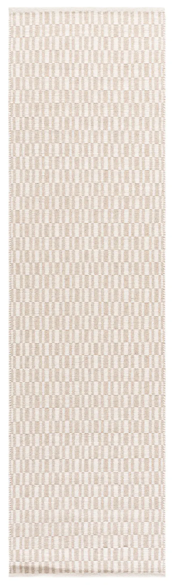 Vermont Checkered Hand-Woven Wool Rug