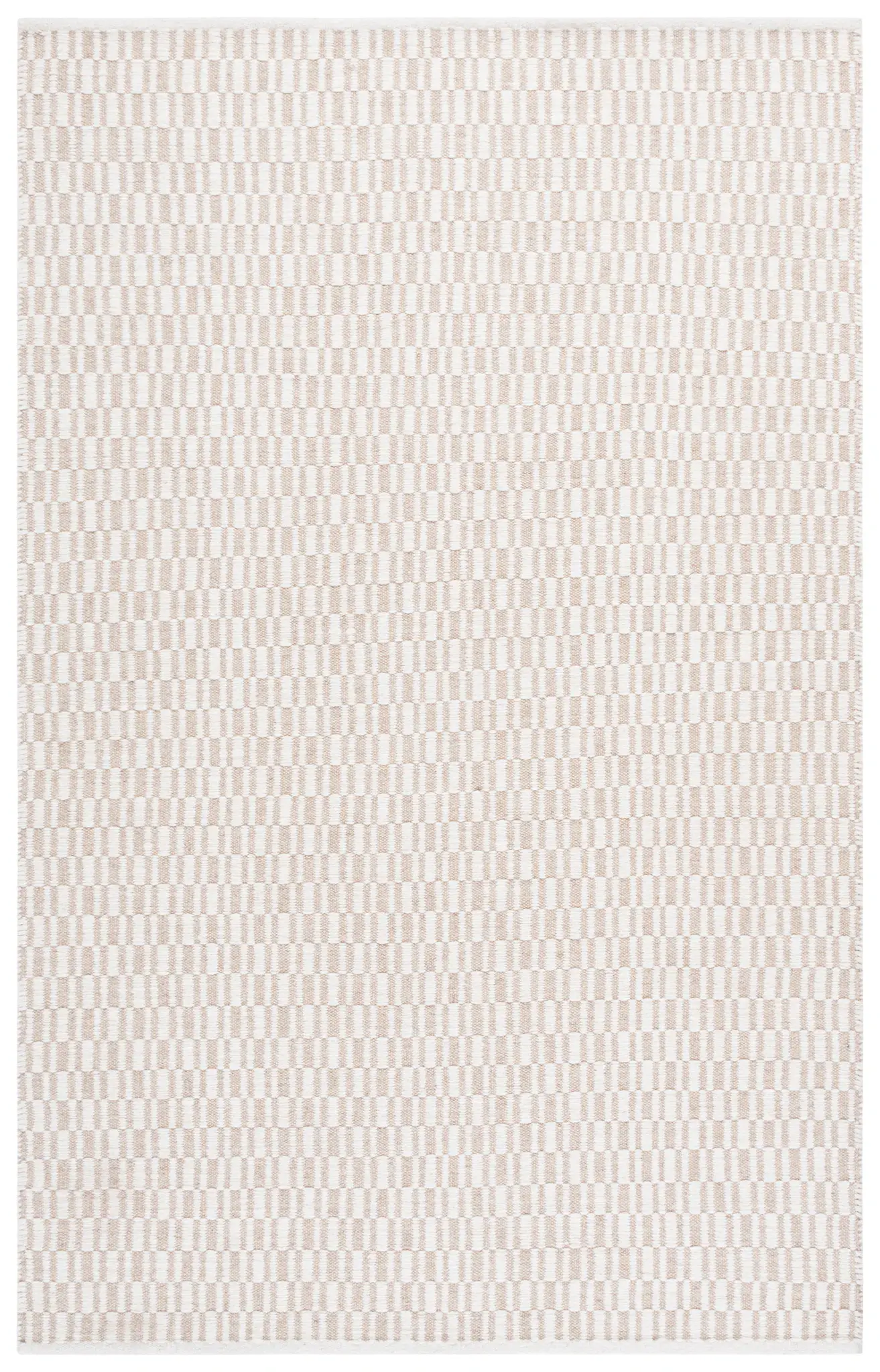 Vermont Checkered Hand-Woven Wool Rug