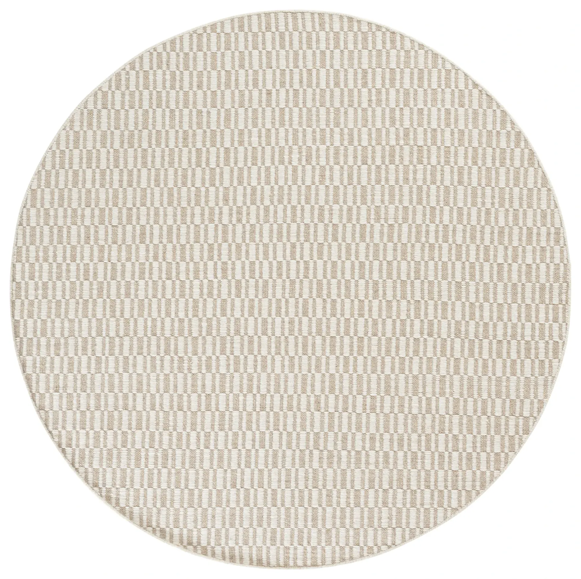 Vermont Checkered Hand-Woven Wool Rug