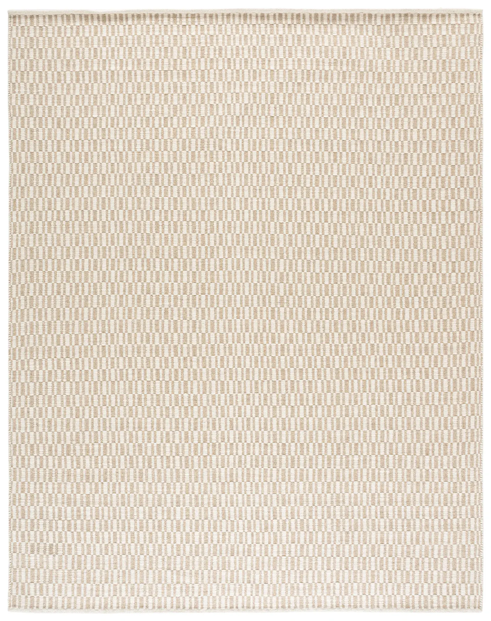 Vermont Checkered Hand-Woven Wool Rug