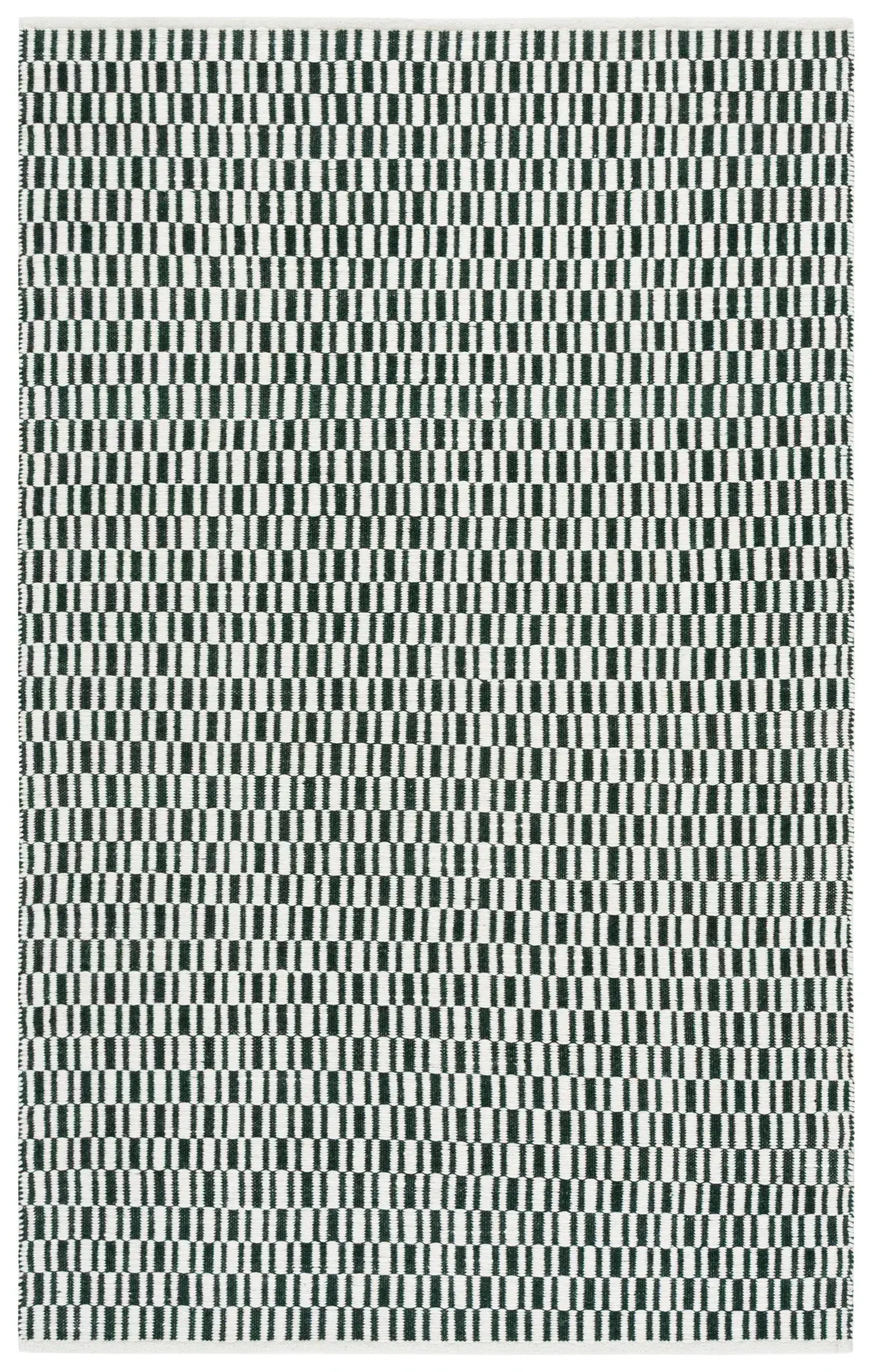 Vermont Checkered Hand-Woven Wool Rug