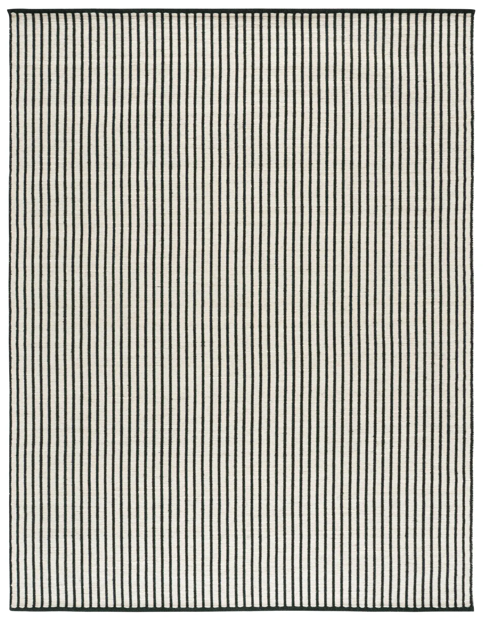 Vermont Pinstripe Hand-Woven Wool Rug