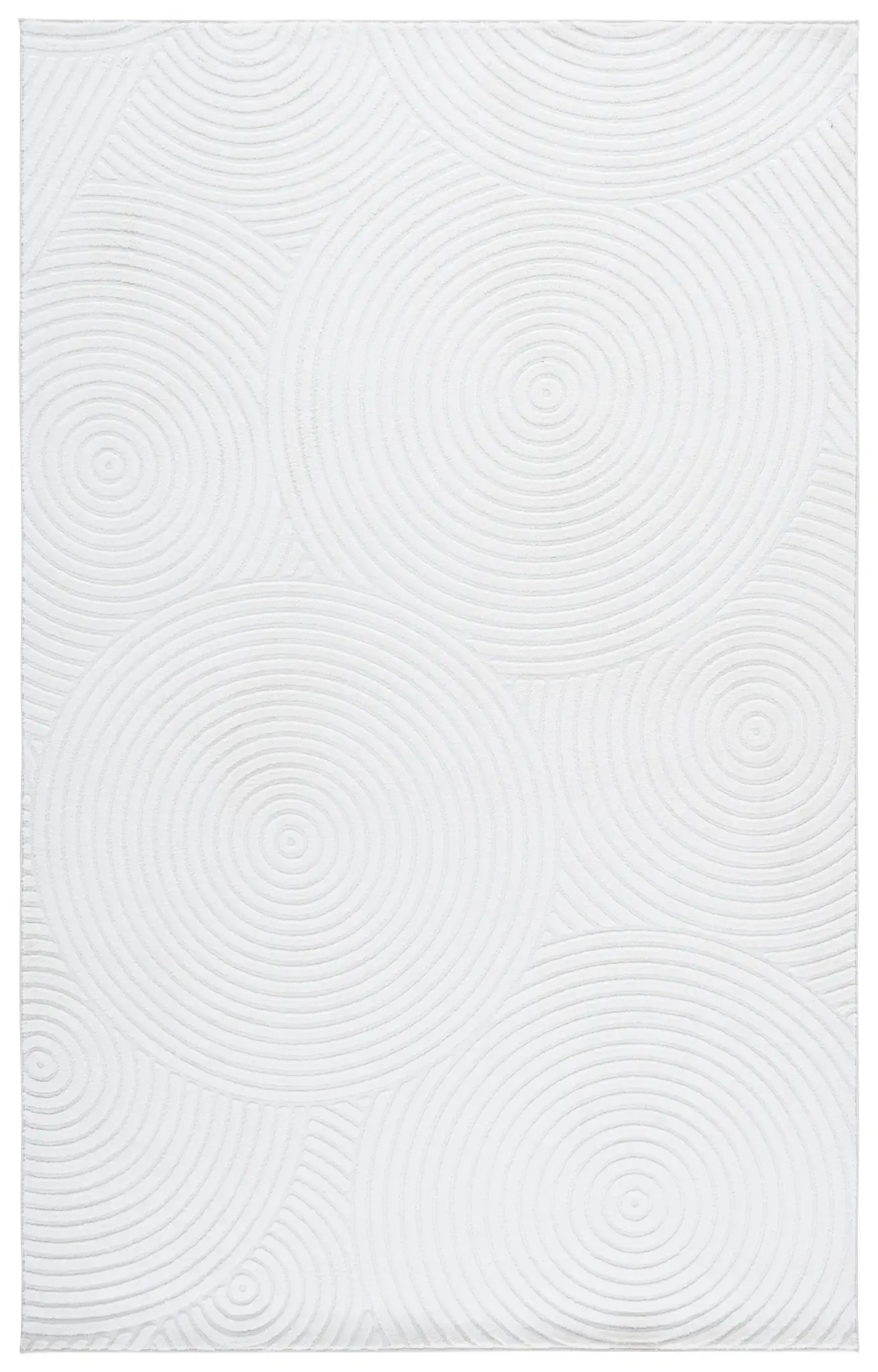 Versailles Concentric Rings Washable Rug