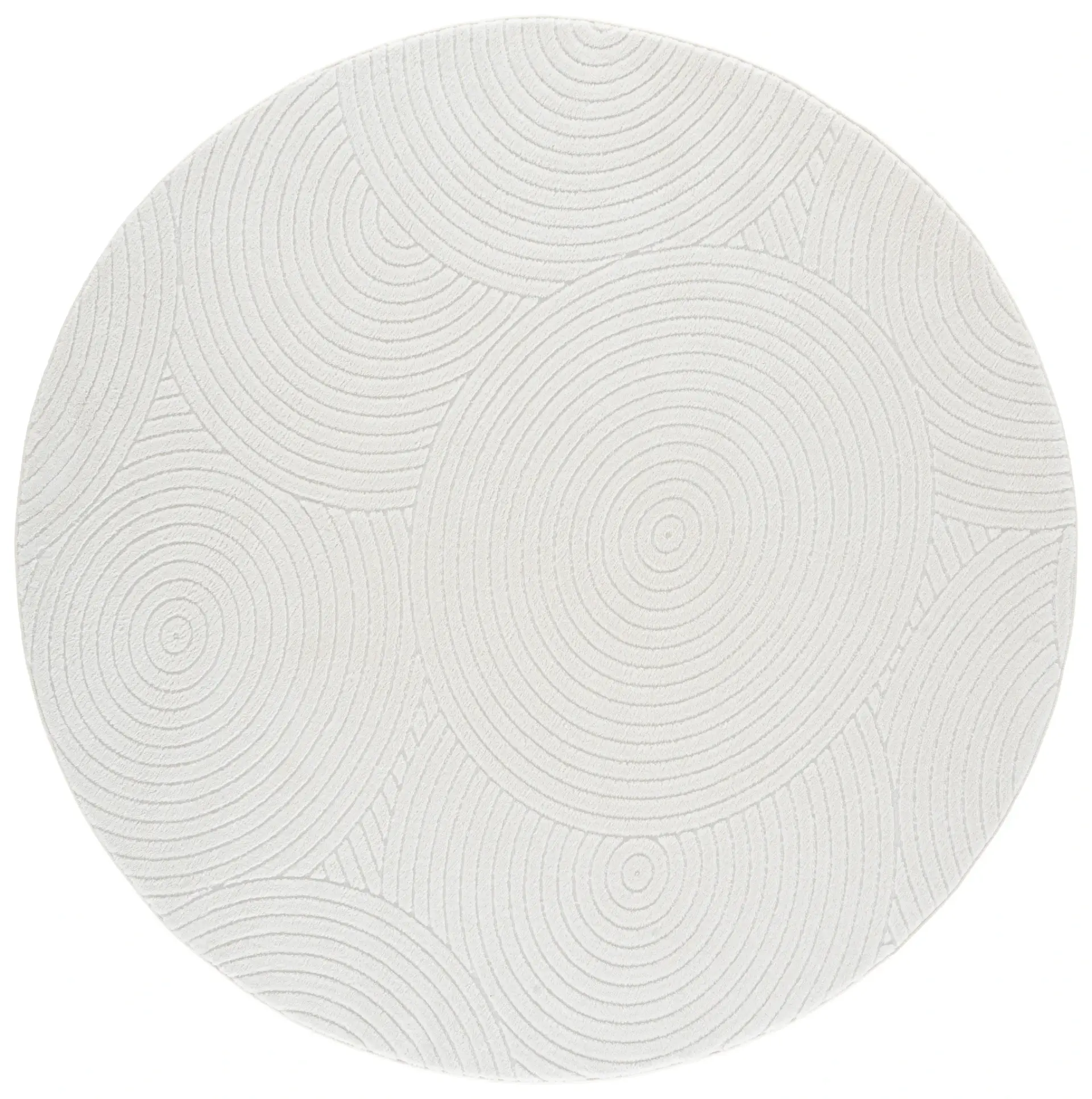 Versailles Concentric Rings Washable Rug