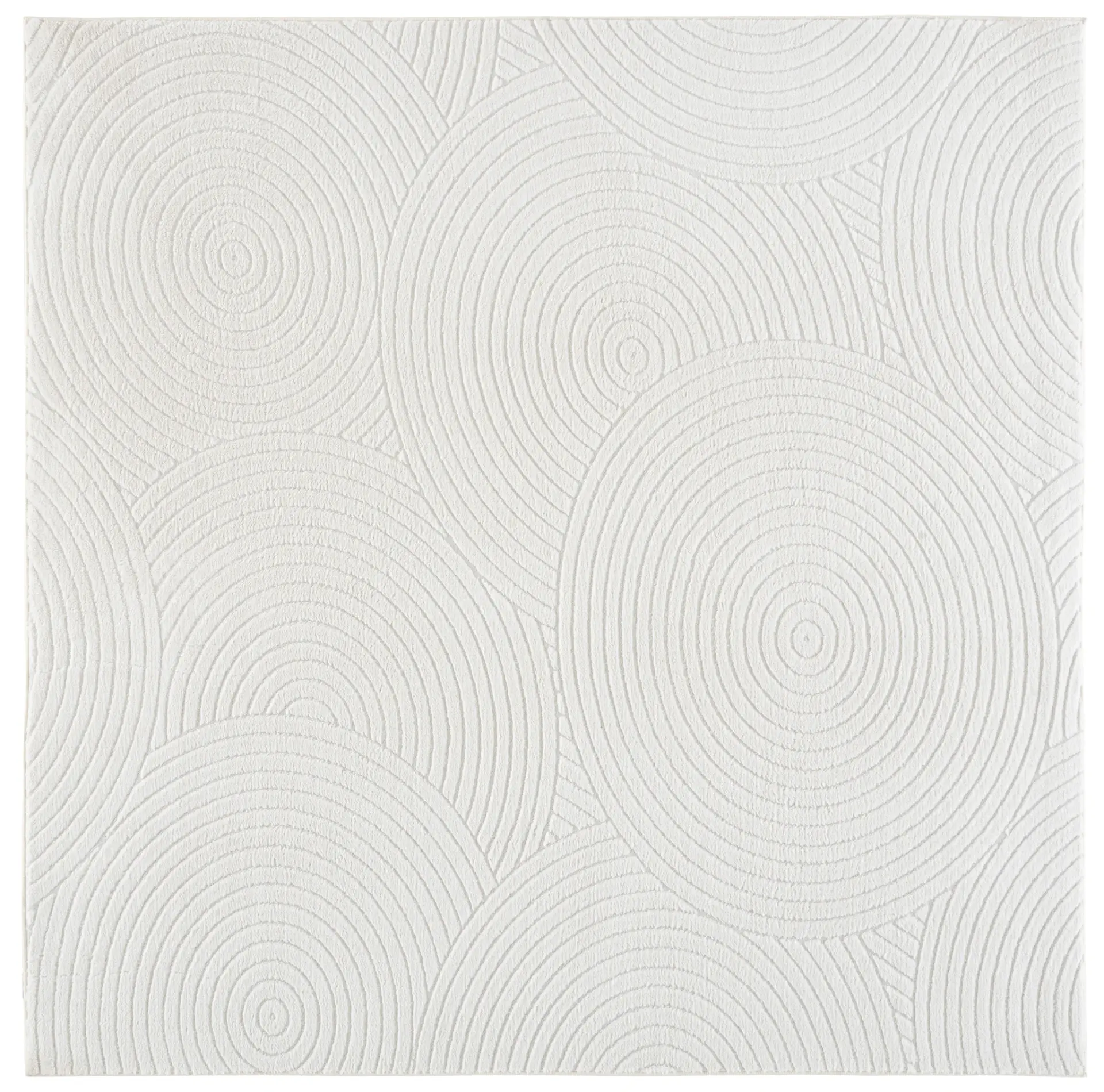 Versailles Concentric Rings Washable Rug