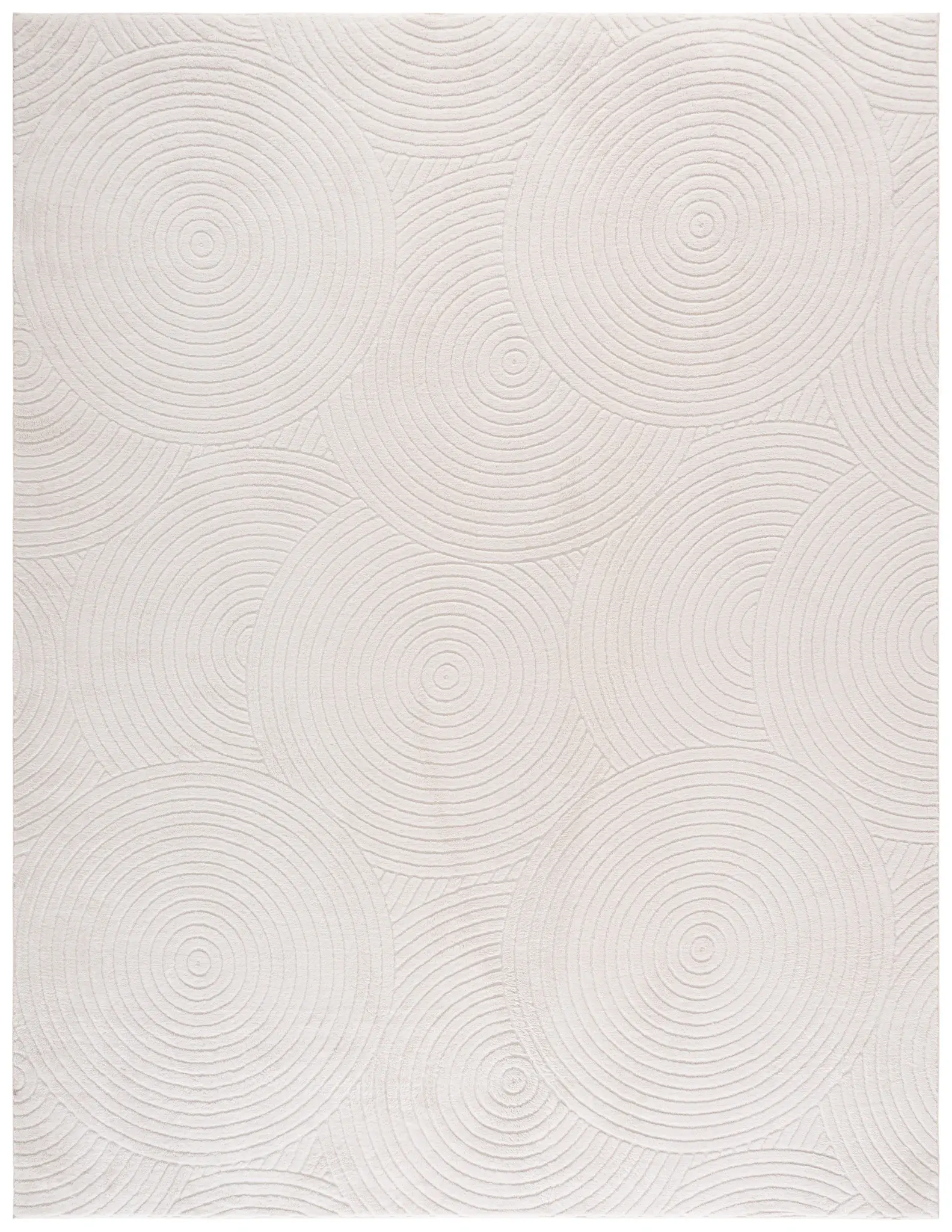Versailles Concentric Rings Washable Rug