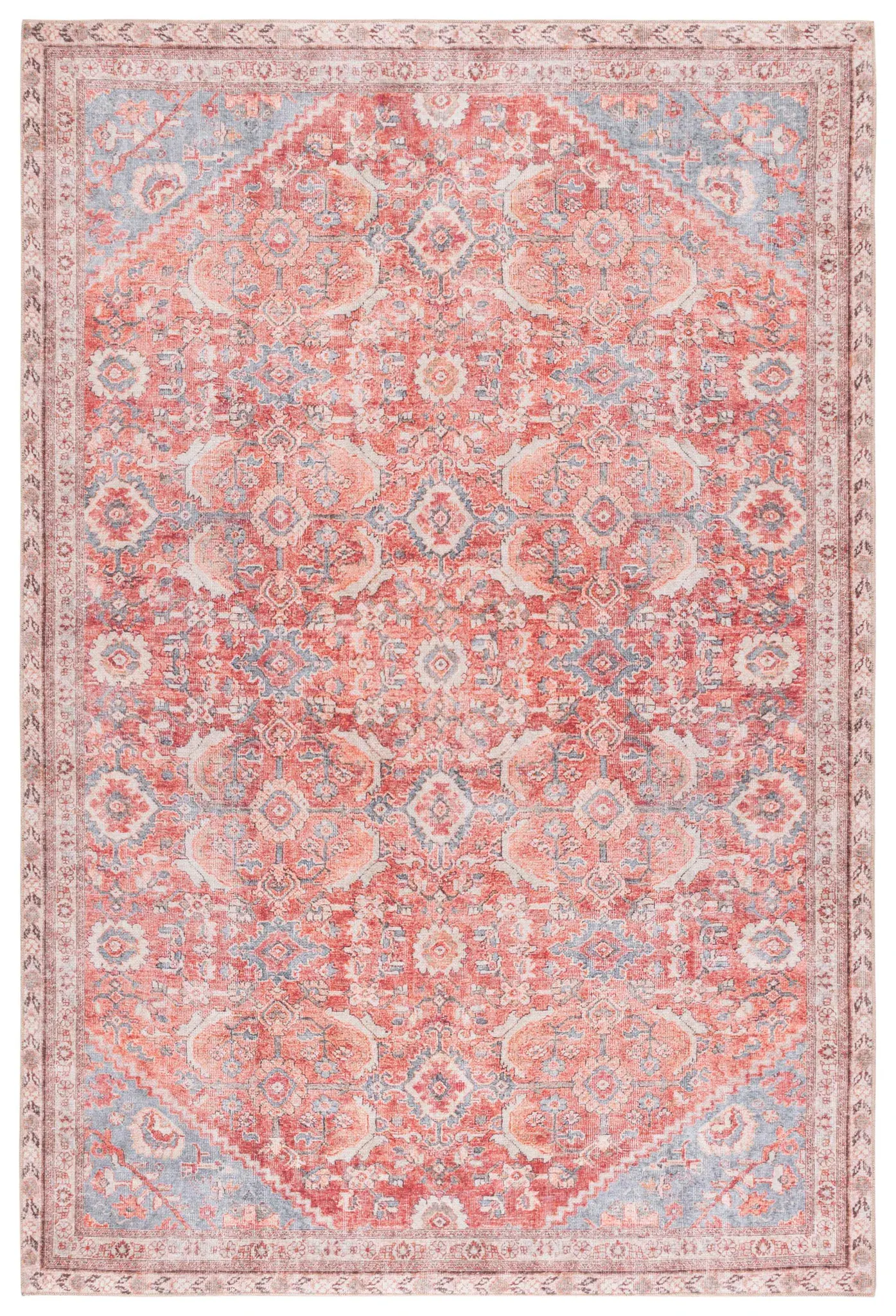 Vintage Serapi Persian Allover Washable Rug